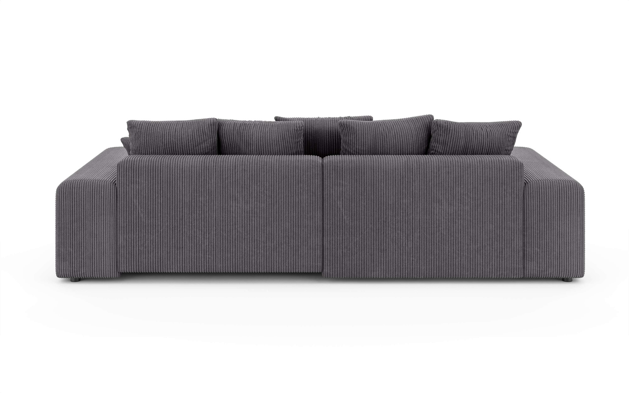 Home affaire Ecksofa »LAKESIDE mit Bettfunktion und Bettkasten, B/T/H 257/166/84 cm« L-Form, Recamiere beidseitig montierbar, mit Wellenunterfederung