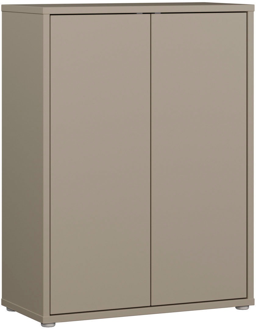 Image of FORTE Schuhschrank "Alice Springs, Schuhschrank, Platz für 15 Paar Schuhe, 2 Türen" B/H/T 74,5/99,1/34,9 cm, Stauraumschrank, Mehrzweckschrank, grifflose Front, Push to open