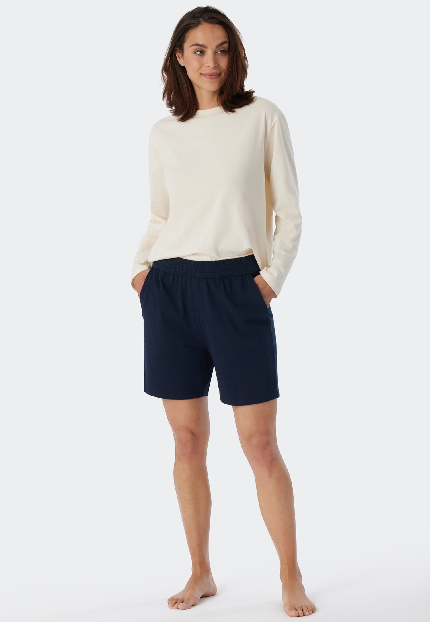 Image of Schiesser Pyjamahose "Mix + Relax" elastischer Bund, meliert, bequem