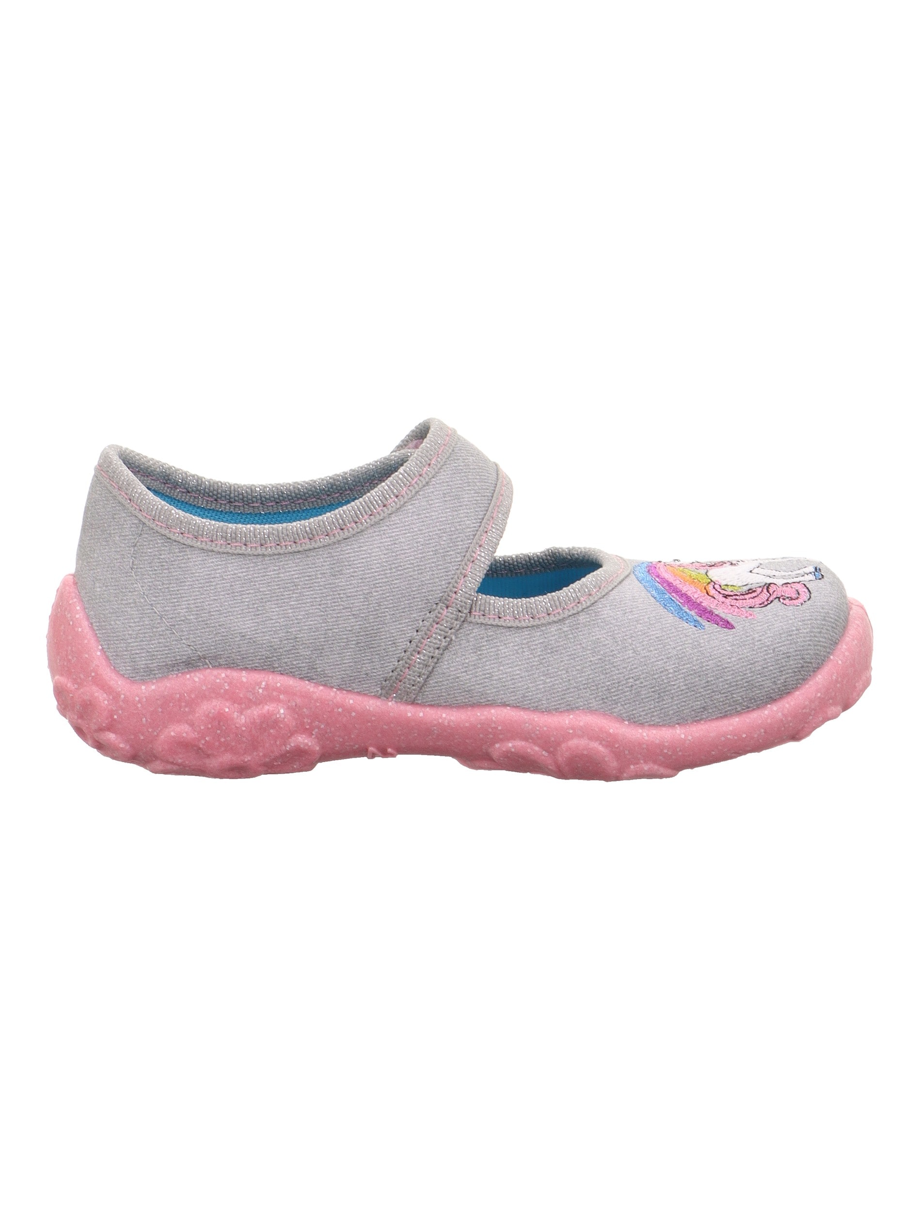 Superfit Hausschuh »BONNY WMS: mittel«  Klettschuh mit Einhornmotiv, Grössenschablone zum Download