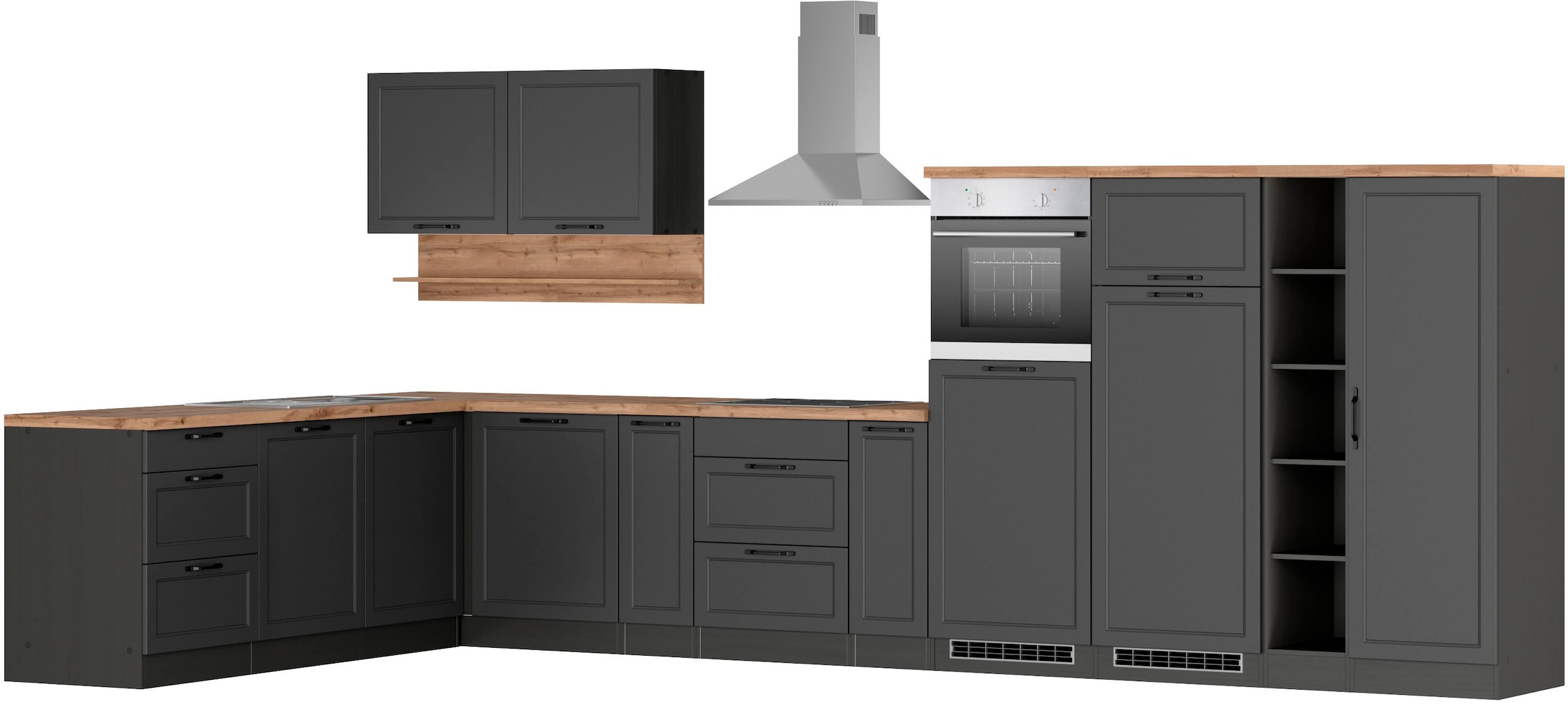 KOCHSTATION Cuisine d'angle »KS-Lana« largeur 240/440 cm, avec ou sans appareils électriques