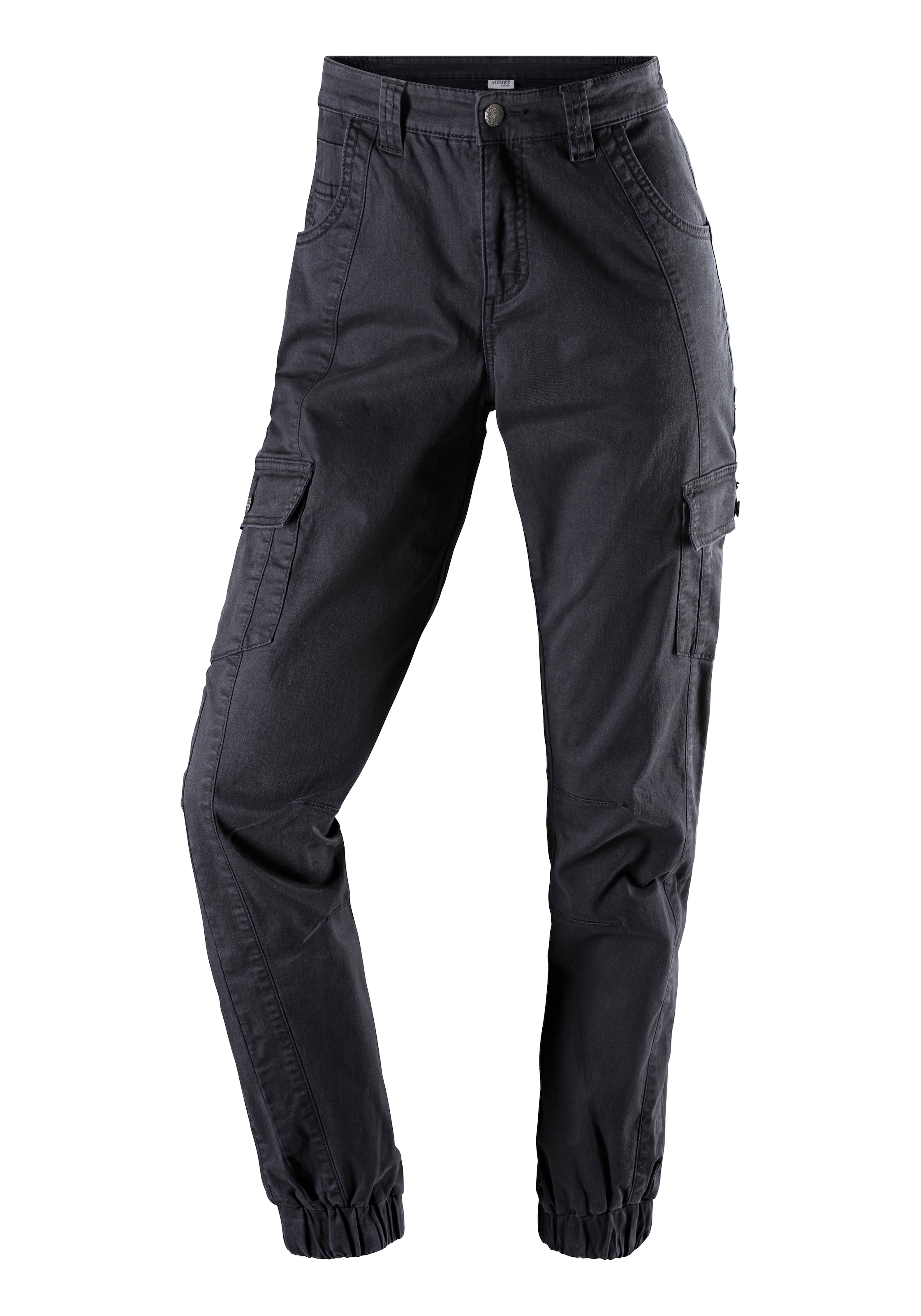 LASCANA ACTIVE Trekkinghose »Cargo Jeans Optik«, Baumwollmix mit Cargo Taschen