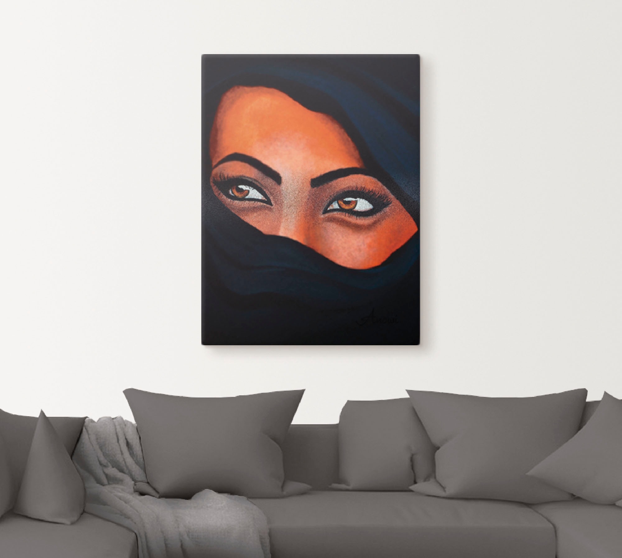(1 - oder Leinwandbild, als Poster Wandaufkleber Haut«, versch. Frau, Der in Sand Wandbild Grössen Artland deiner St.), auf »Tuareg
