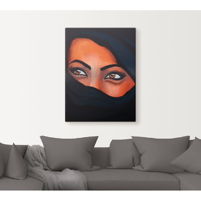Artland Wandbild »Tuareg - Der Sand auf deiner Haut«, Frau, (1 St.), als  Leinwandbild, Wandaufkleber oder Poster in versch. Grössen