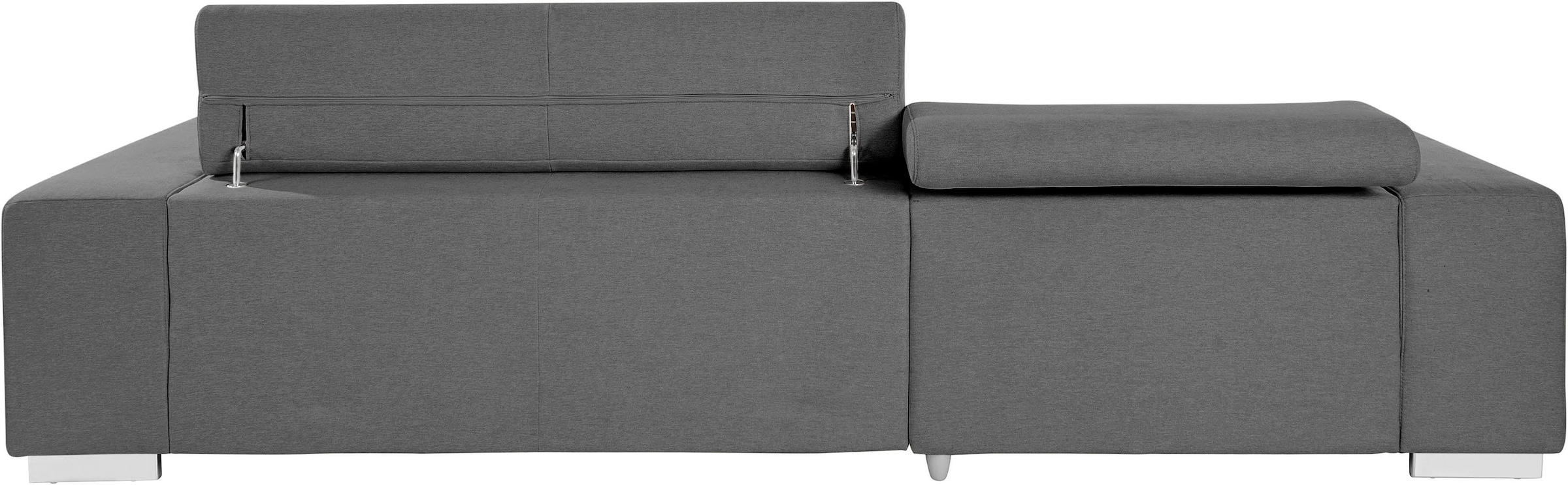 COTTA Ecksofa »Orion L-Form«, mit Kopfteilverstellung & 3 Nierenkissen