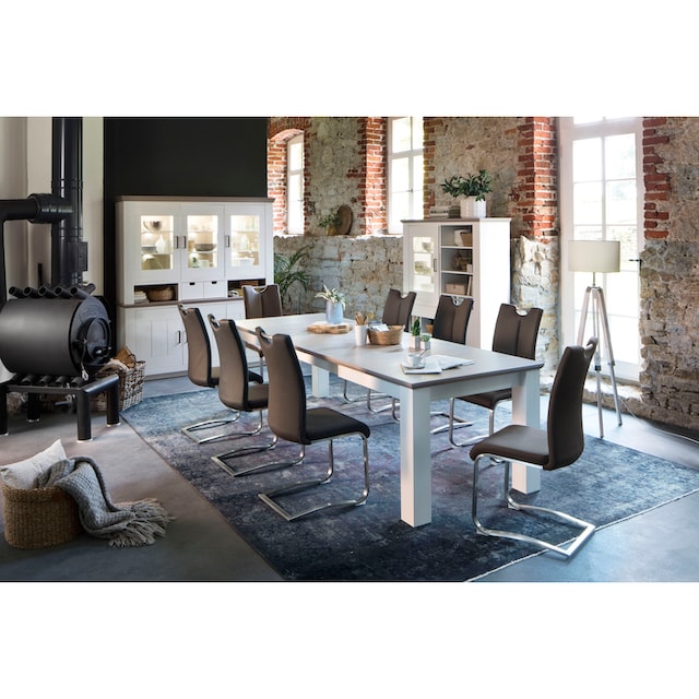 MCA furniture Freischwinger »Artos«, (Set), 2 St., Leder, Stuhl mit  Echtlederbezug, bis 140 Kg belastbar à bas prix