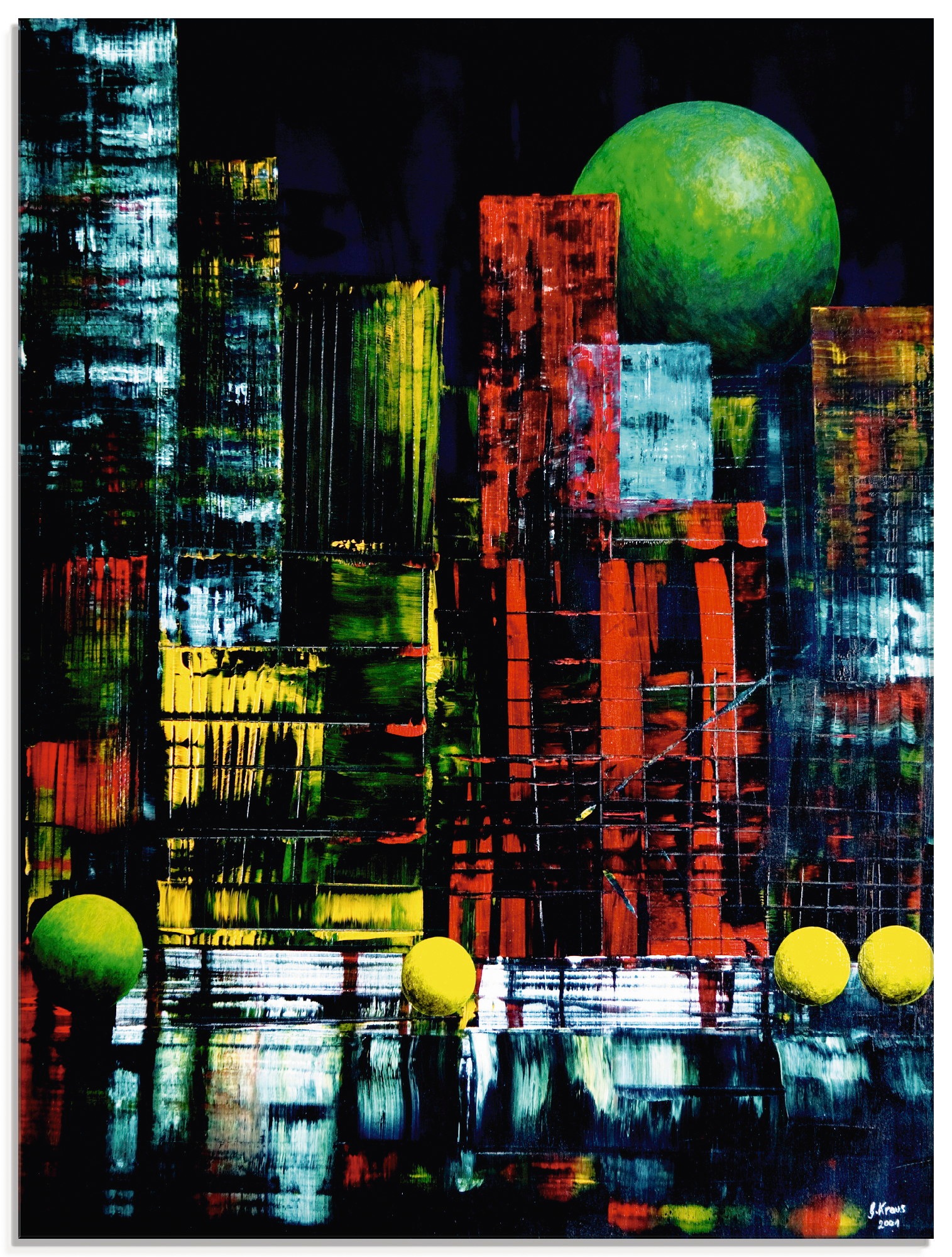 Image of Artland Glasbild »New York abstrakt II«, Amerika, (1 St.) bei Ackermann Versand Schweiz