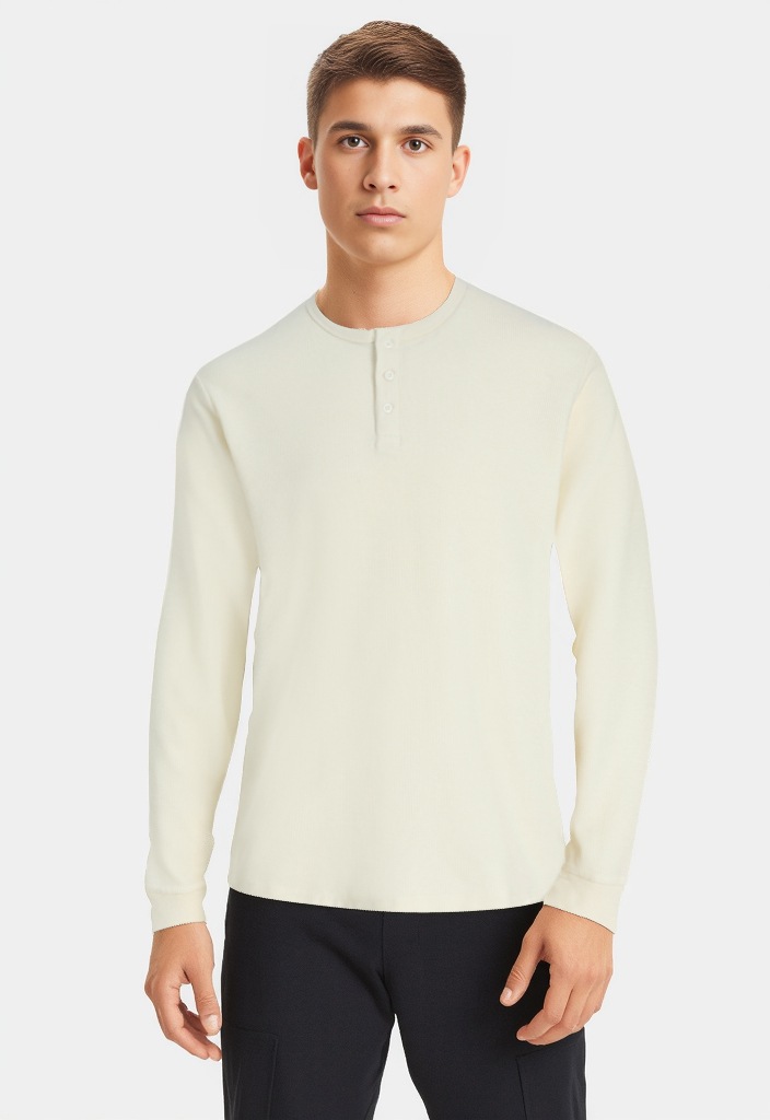 Image of Jack & Jones Langarmshirt "JJEDOVER HENLEY LS TEE NOOS"