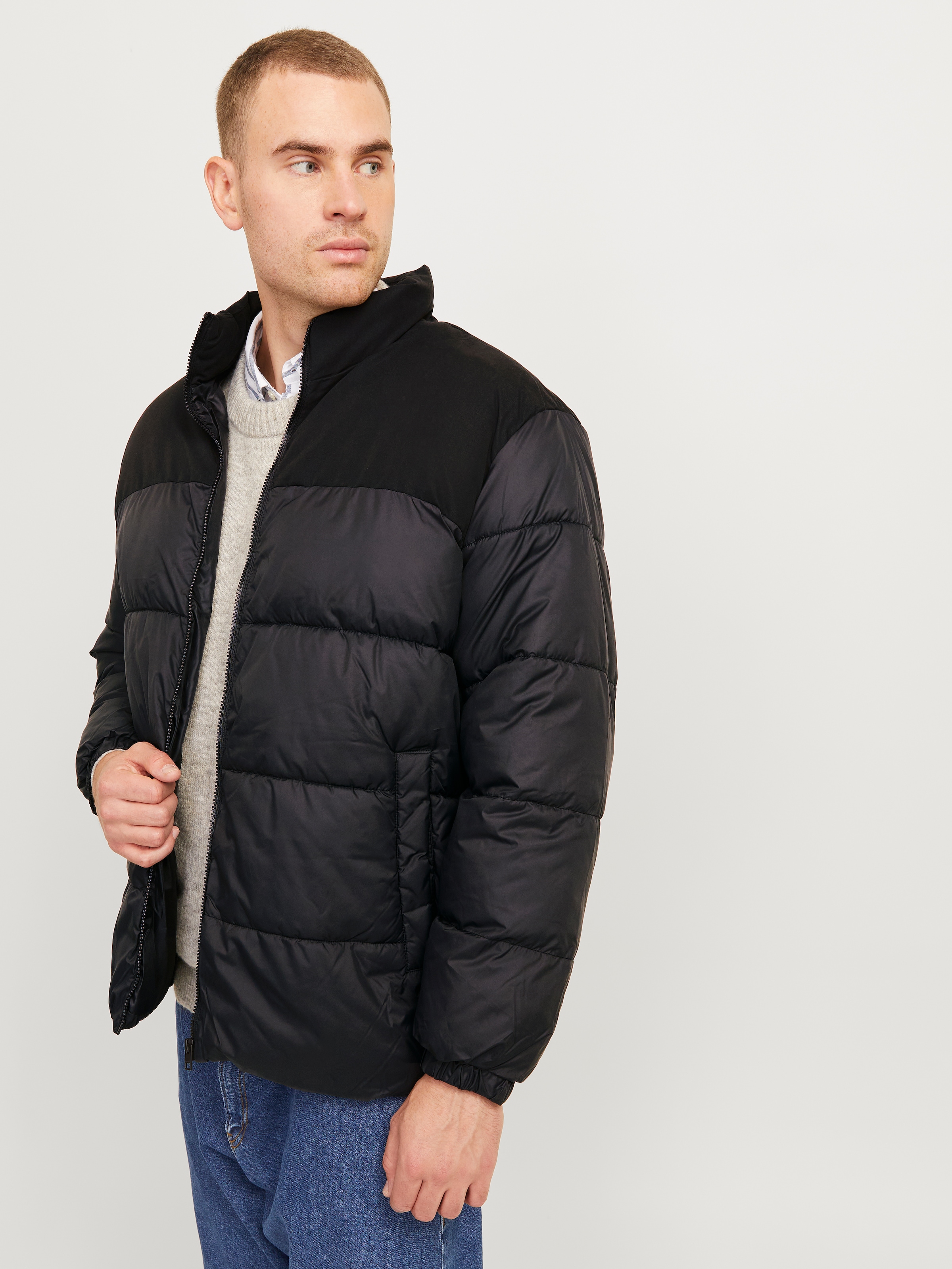 Jack & Jones PlusSize Steppjacke »JJMOON STAND COLLAR PUFFER PLS«