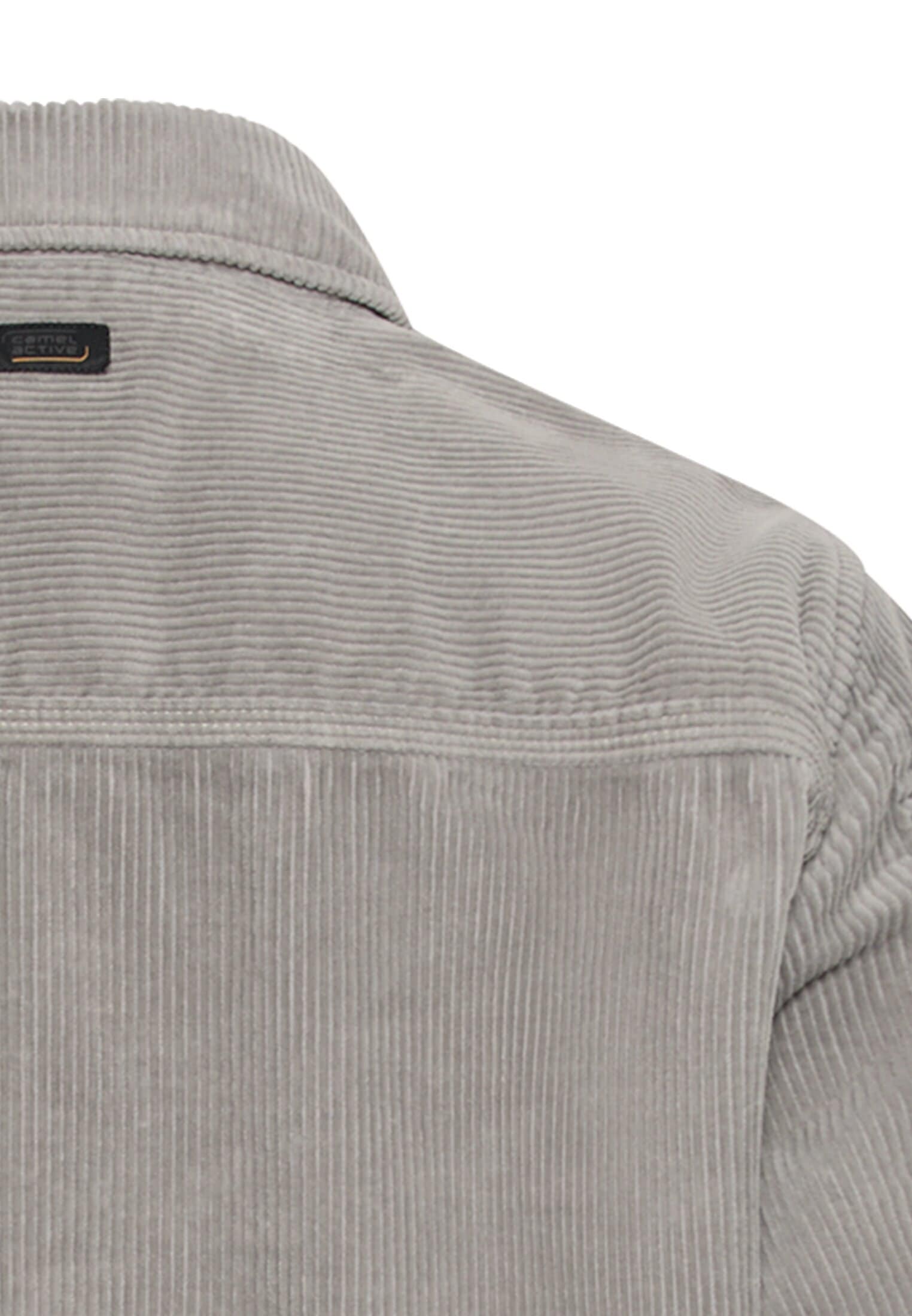 camel active Langarmhemd Cord-Overshirt mit grossen Brusttaschen