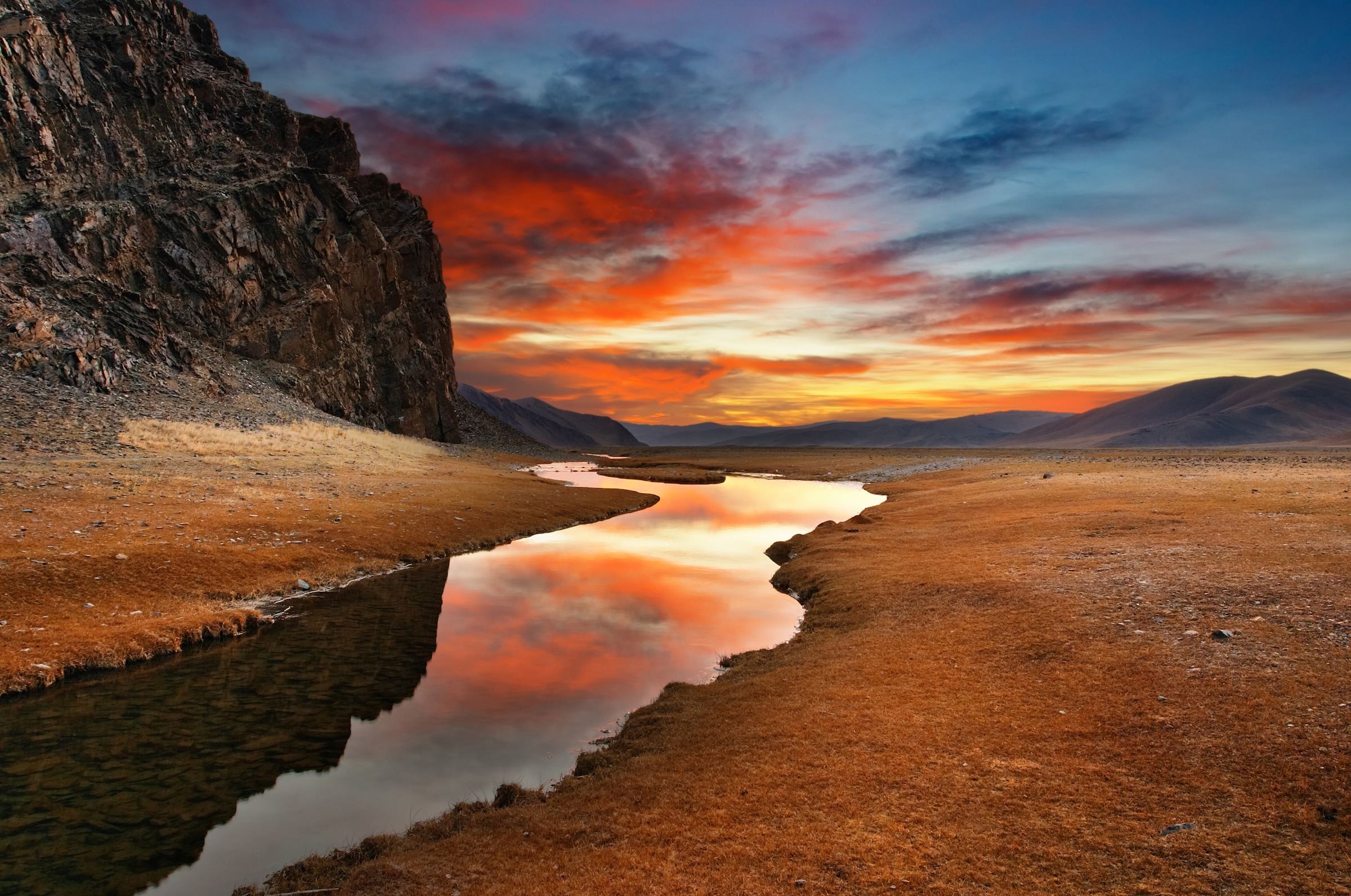 Image of Papermoon Fototapete "Mongolian Daybreak" glatt
