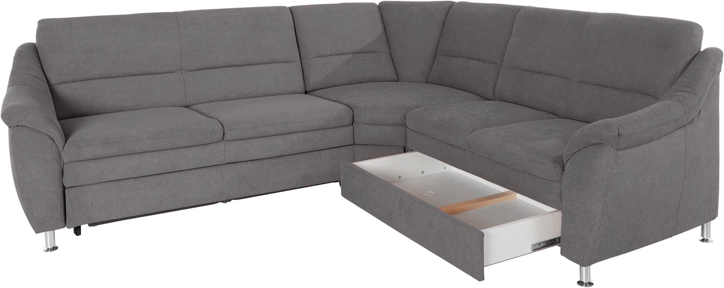 Places of Style Ecksofa »Cardoso L-Form«, mit Trapezecke für mehr Sitzkomfort, wahlweise auch mit Bettfunktion