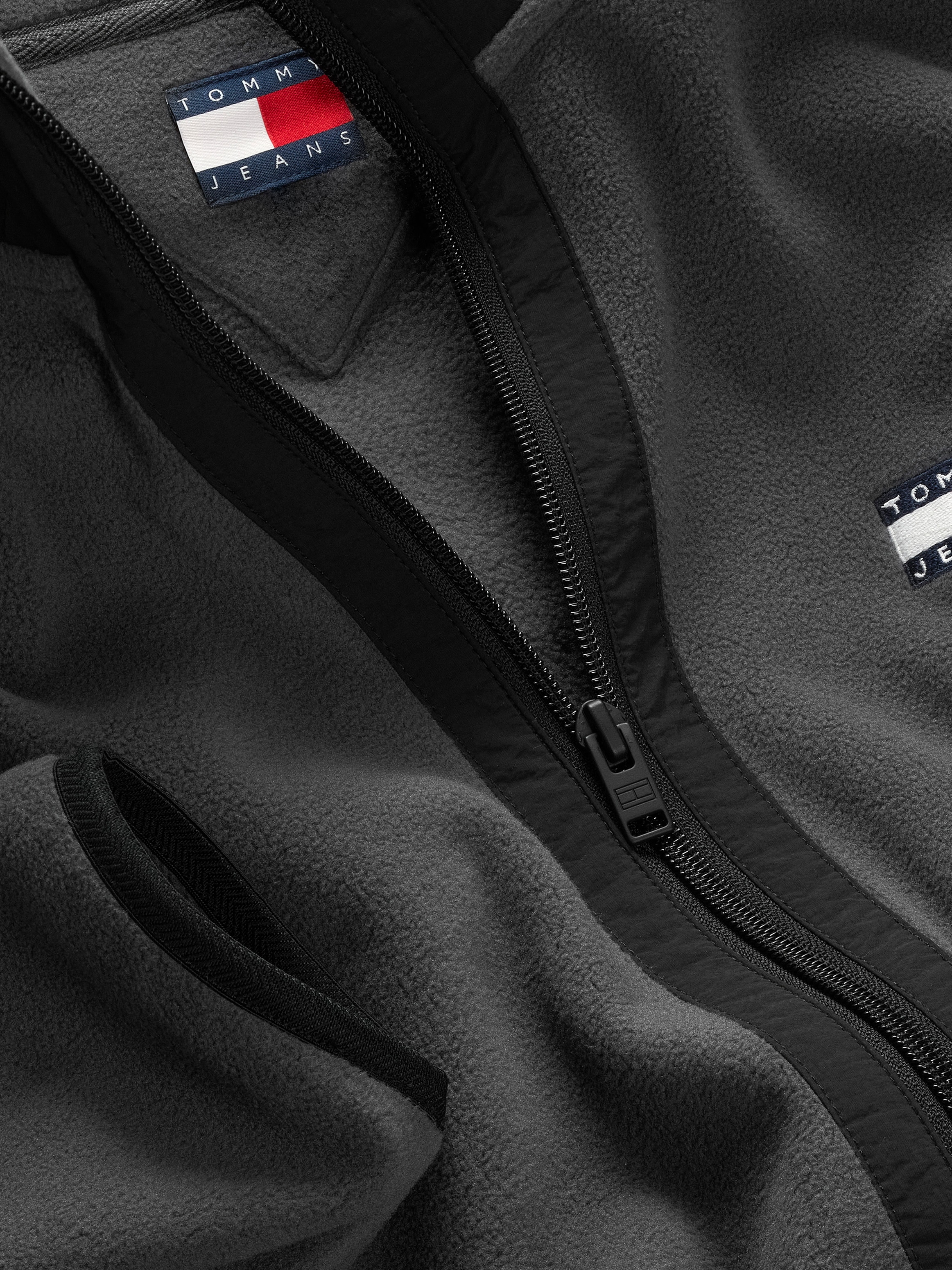 Tommy Jeans Plus Fleecejacke »TJM RLX FZ POLAR FLEECE EXT«, Grosse Grössen