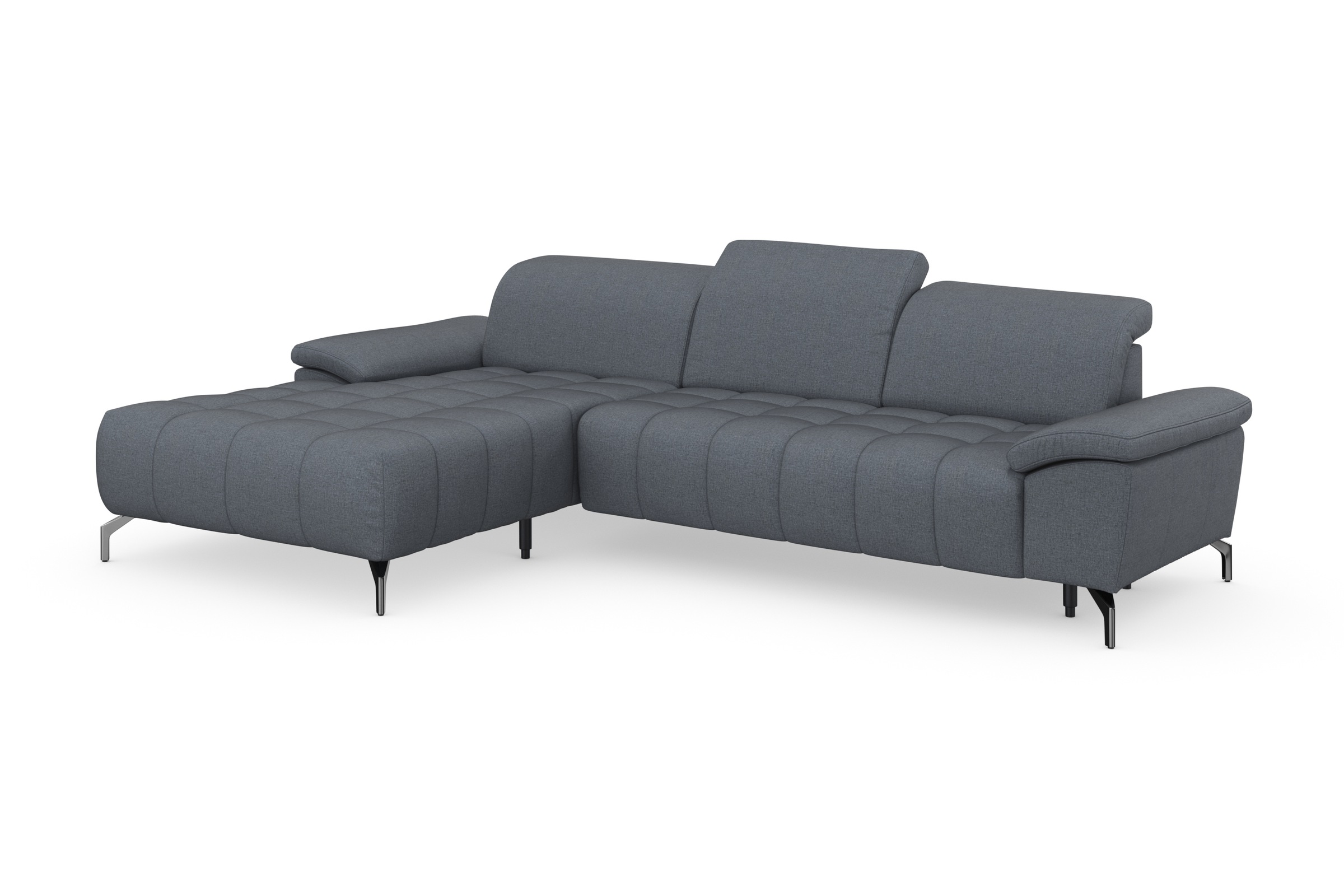 sit&more Ecksofa »Cool L-Form«, wahlweise mit Kopfteilverstellung und Vorziehsitz, motorisch