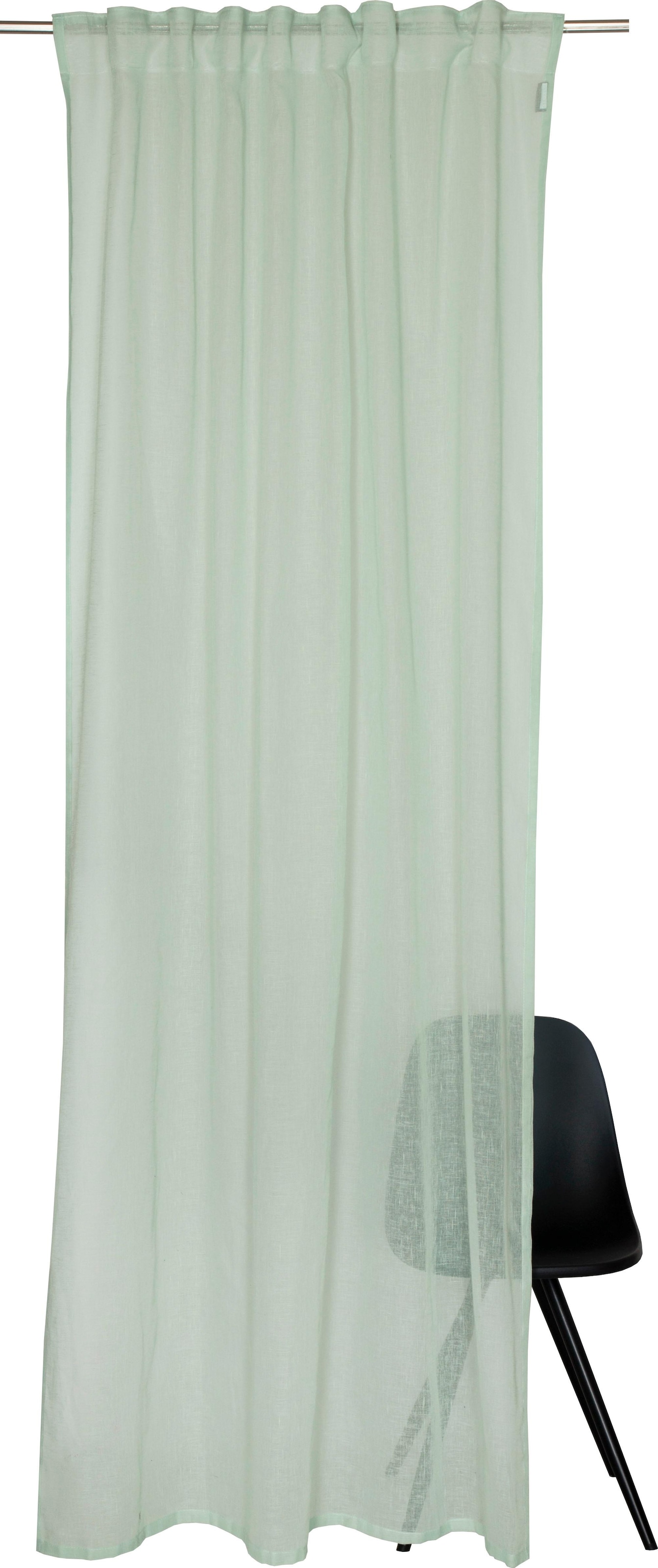 Image of SCHÖNER WOHNEN-Kollektion Vorhang "Soho, 1 Stück, verdeckte Schlaufen, transparent, Leinen-Optik" verdeckte Schlaufen 1 Stk. tlg. HxB: 250x130