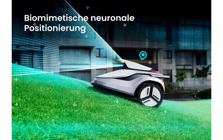   Rasenmähroboter »Terramow V1000 1200 m²«  Kabelloser, KI-gesteuerter Mähroboter