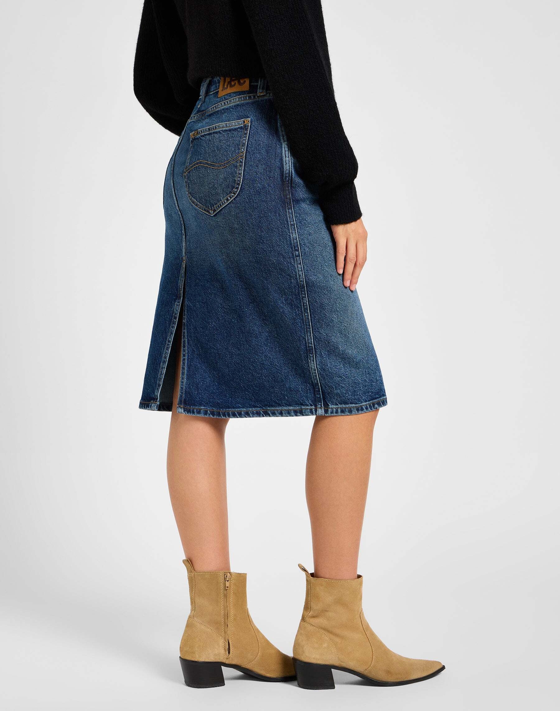 Lee® Jeansrock »LEE Jeansrock Midi Skirt«