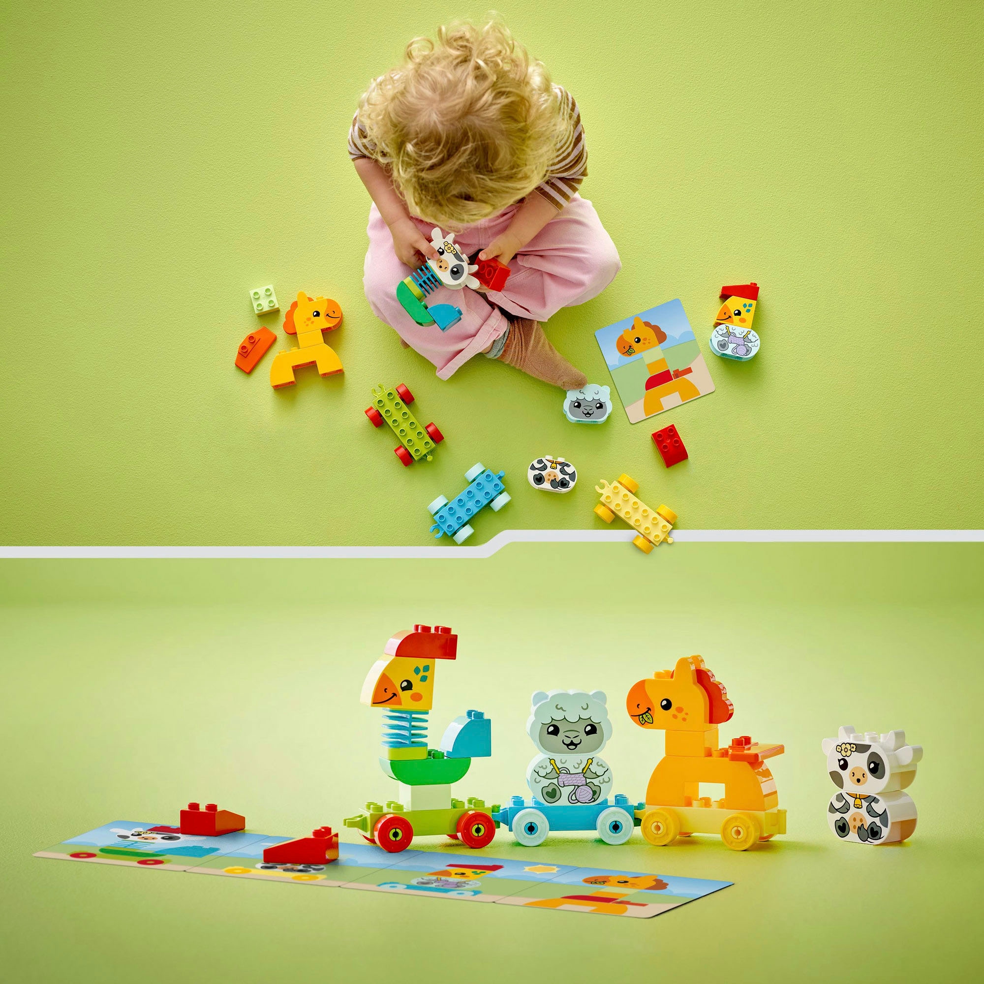 LEGO® Konstruktionsspielsteine »Tierzug (10412), DUPLO My First« Made in Europe