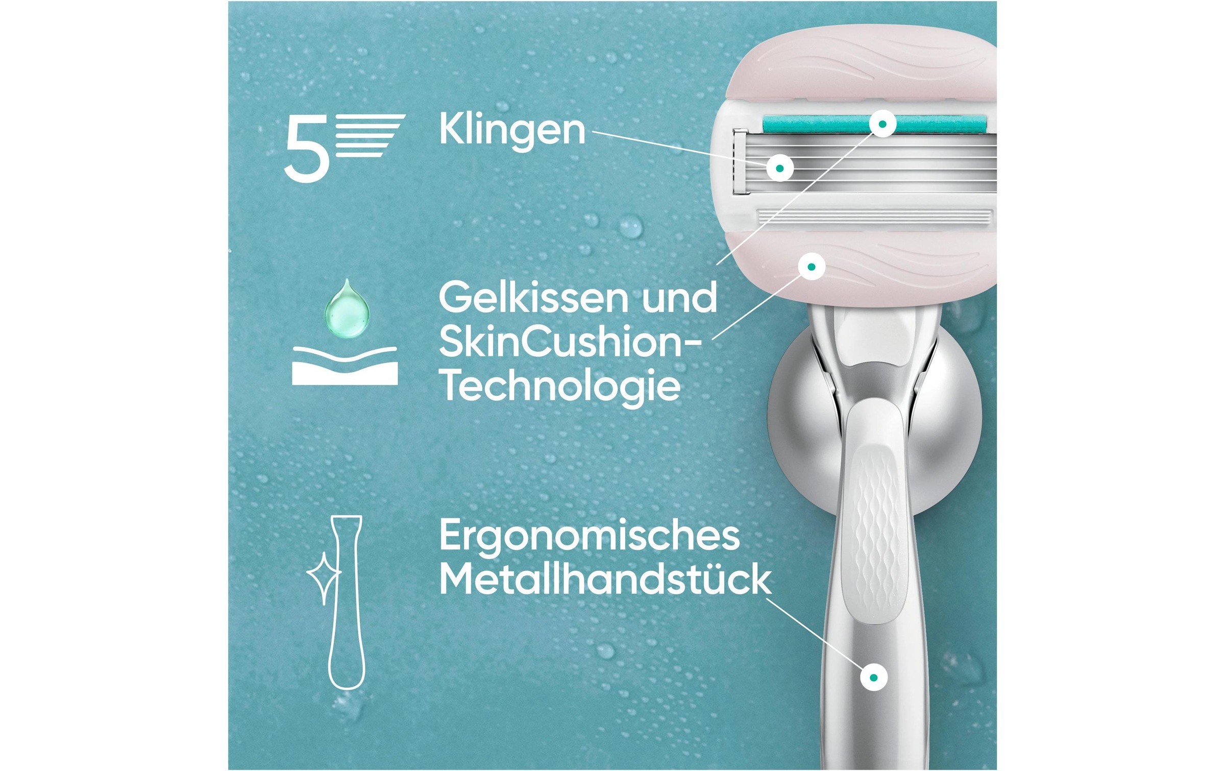 Gillette Venus Rasierklingen »Pro ComfortGlide Sensitive 6 Stück«