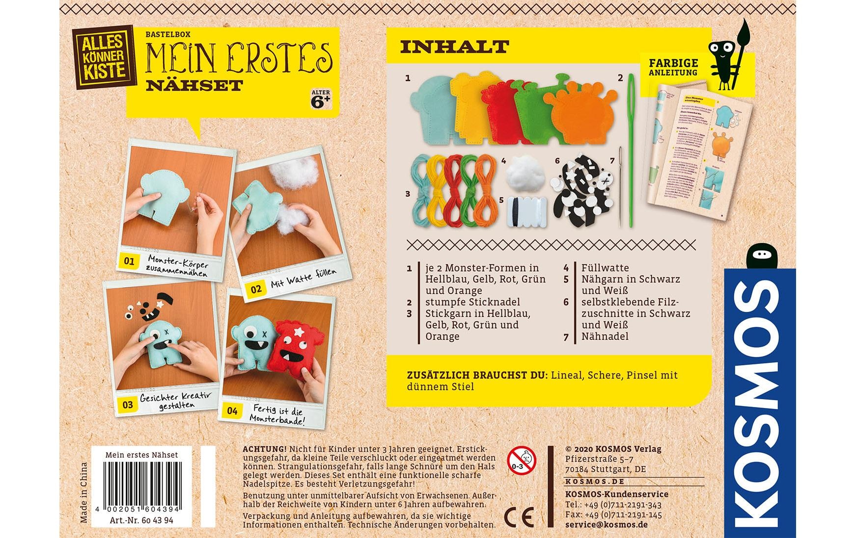 Kosmos Kreativset »erstes Nähset«