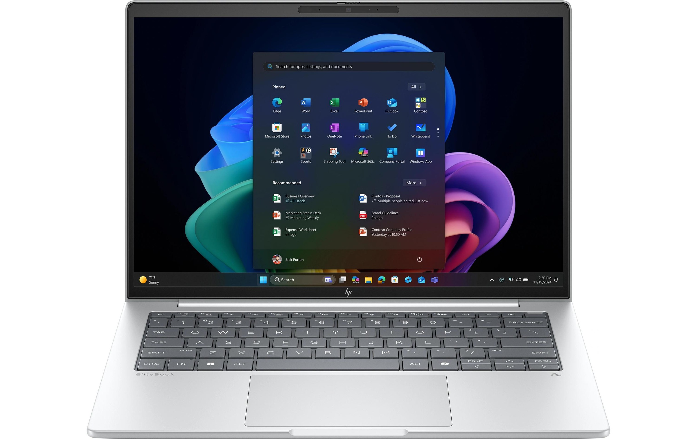 Image of HP Business-Notebook "EliteBook 8 G1a 14 Next Gen AI PC AD4F4ET" / 14 ″ AMD Ryzen Radeon