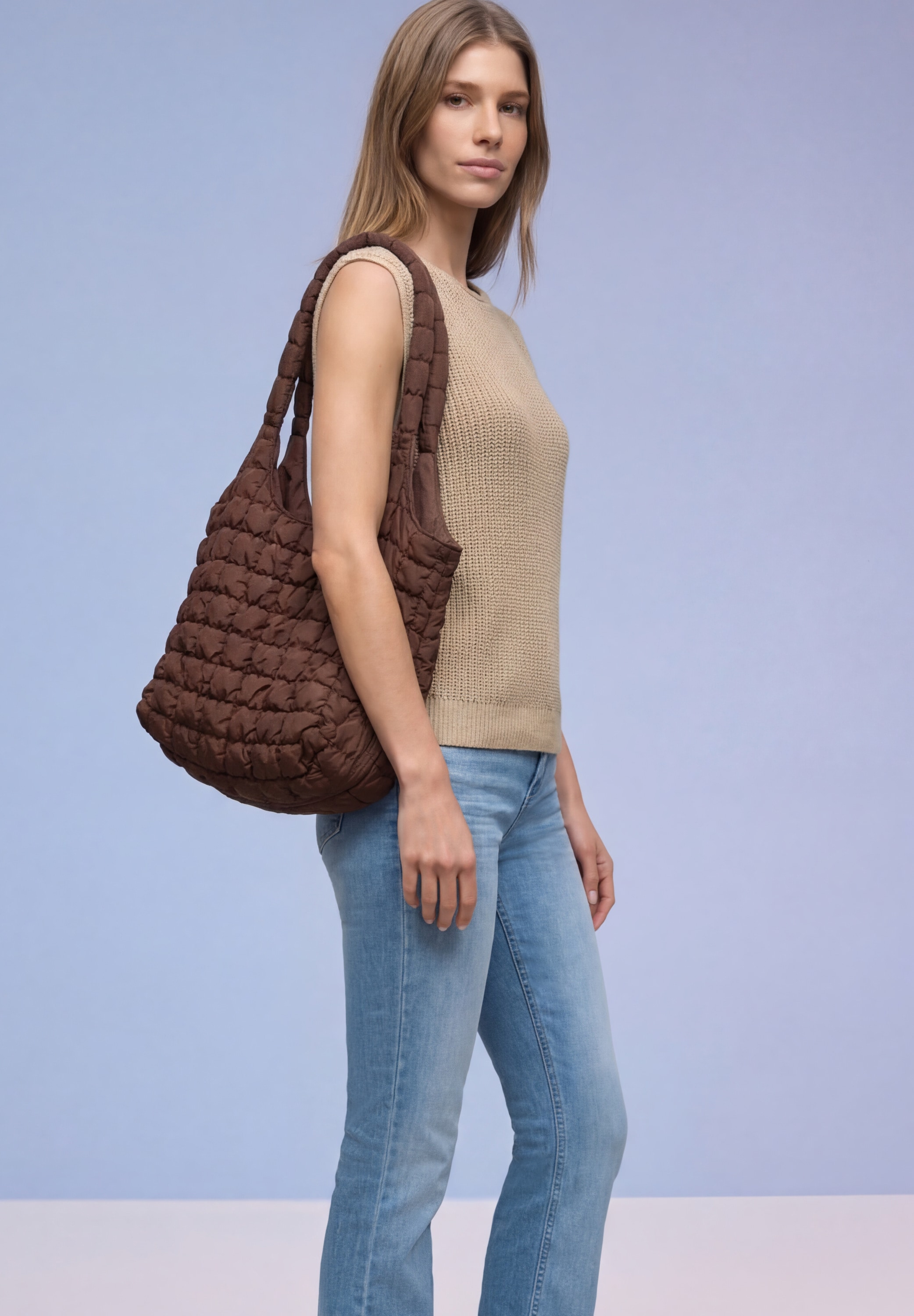 STREET ONE Pullunder in Strick-Optik