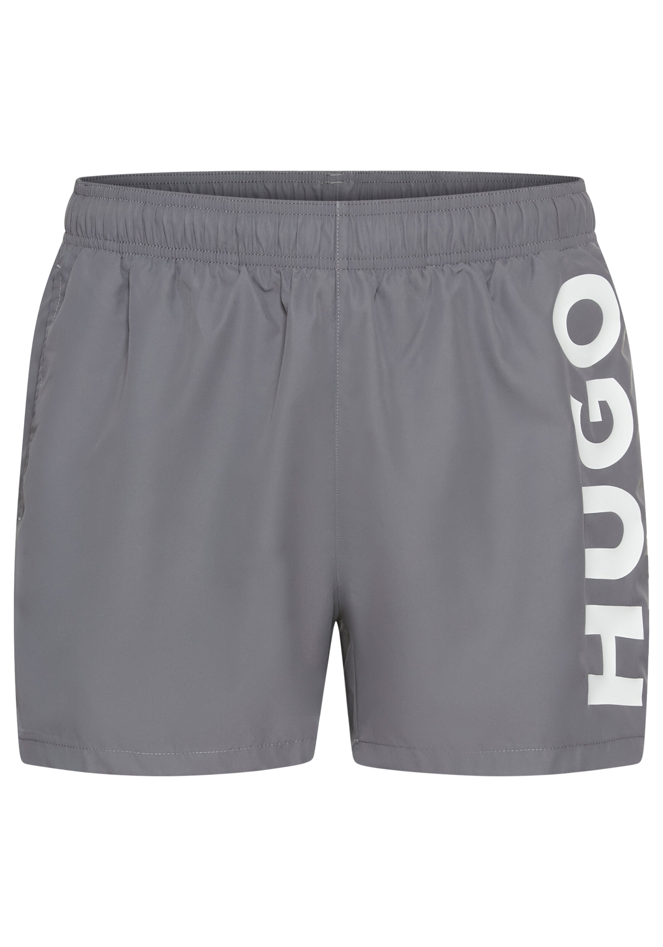 Image of HUGO Underwear Badeshorts "ABAS" seitlich mit grossem HUGO Logo-Print