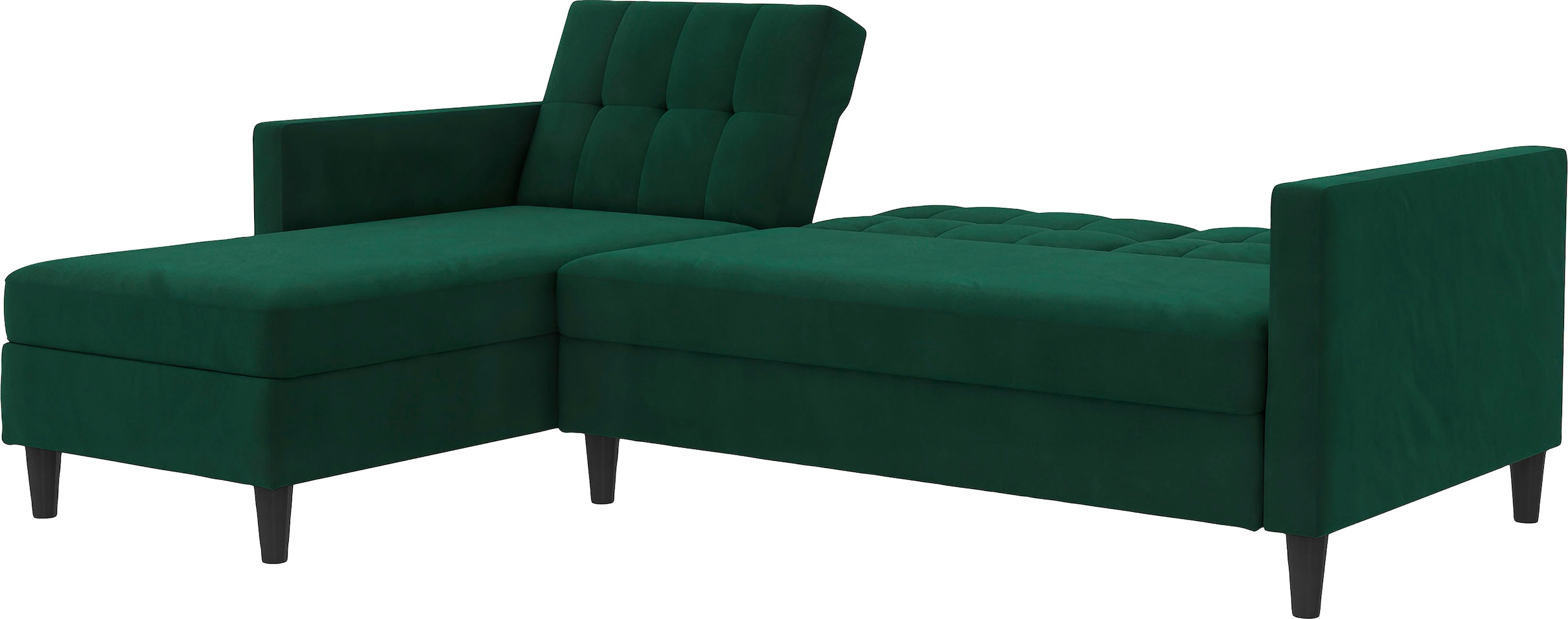 Dorel Home Ecksofa »Hartford II«, mit Bettfunktion und Stauraum, Recamiere beidseitig montierbar