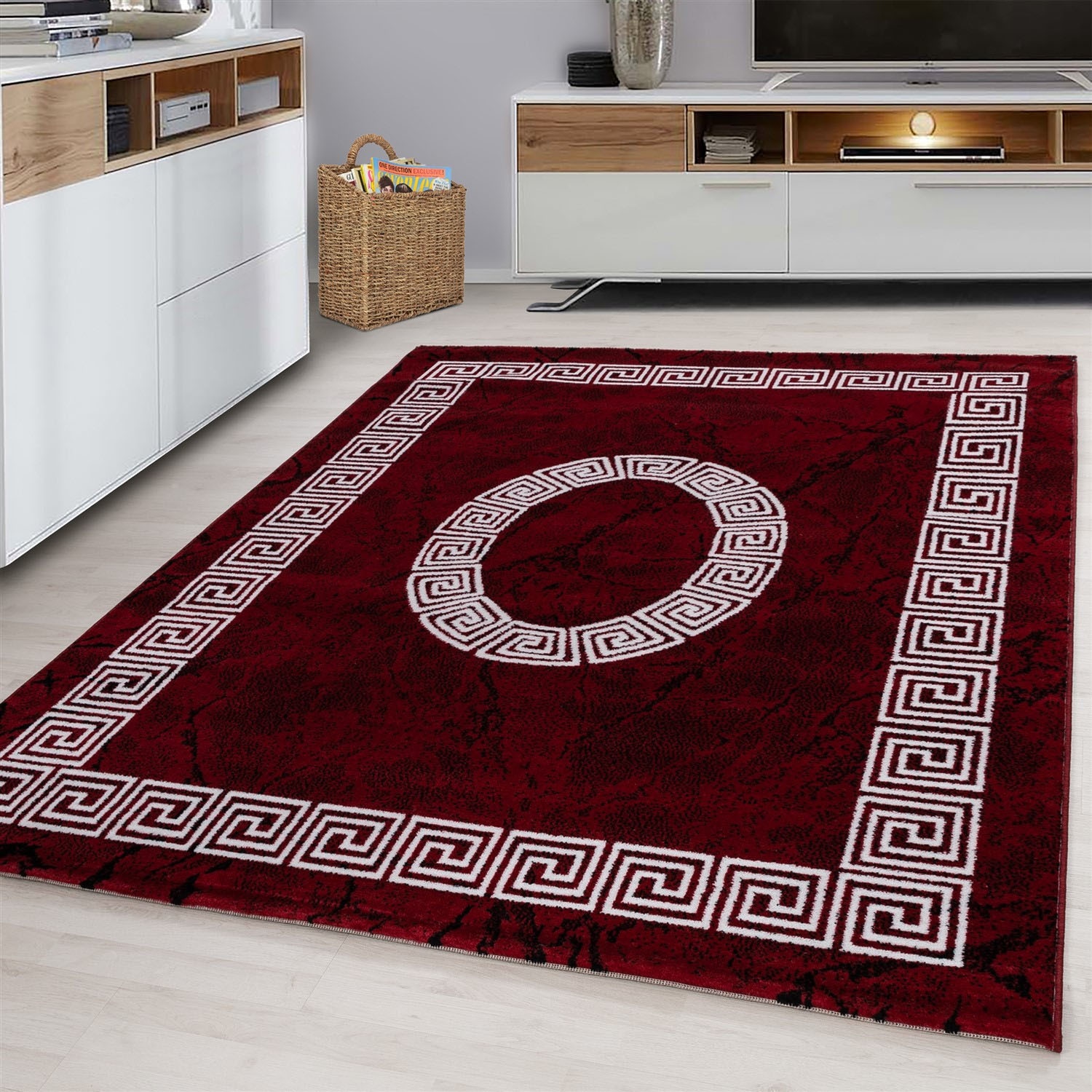 Ayyildiz Teppiche Läufer »PLUS 8009«, rechteckig, 6 mm Höhe, gemusterter Flachflor, robust, Webteppich, alle Räume