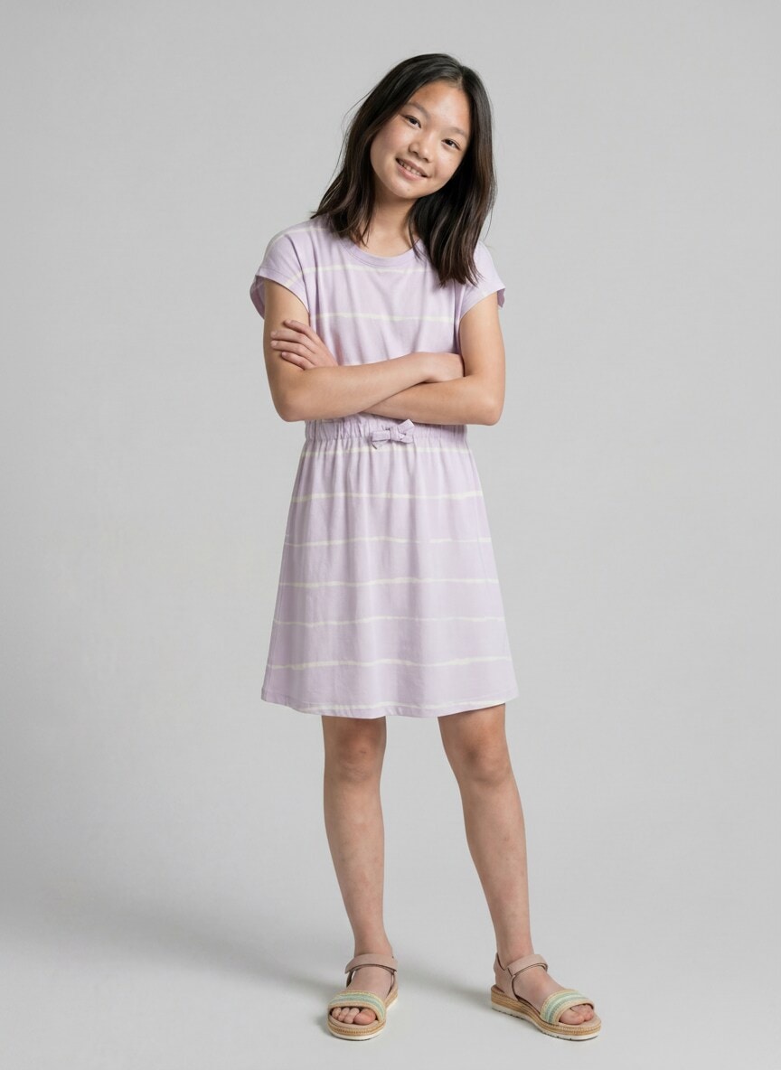 Image of TOM TAILOR Jerseykleid Ohne Taschen im Streifen-Design
