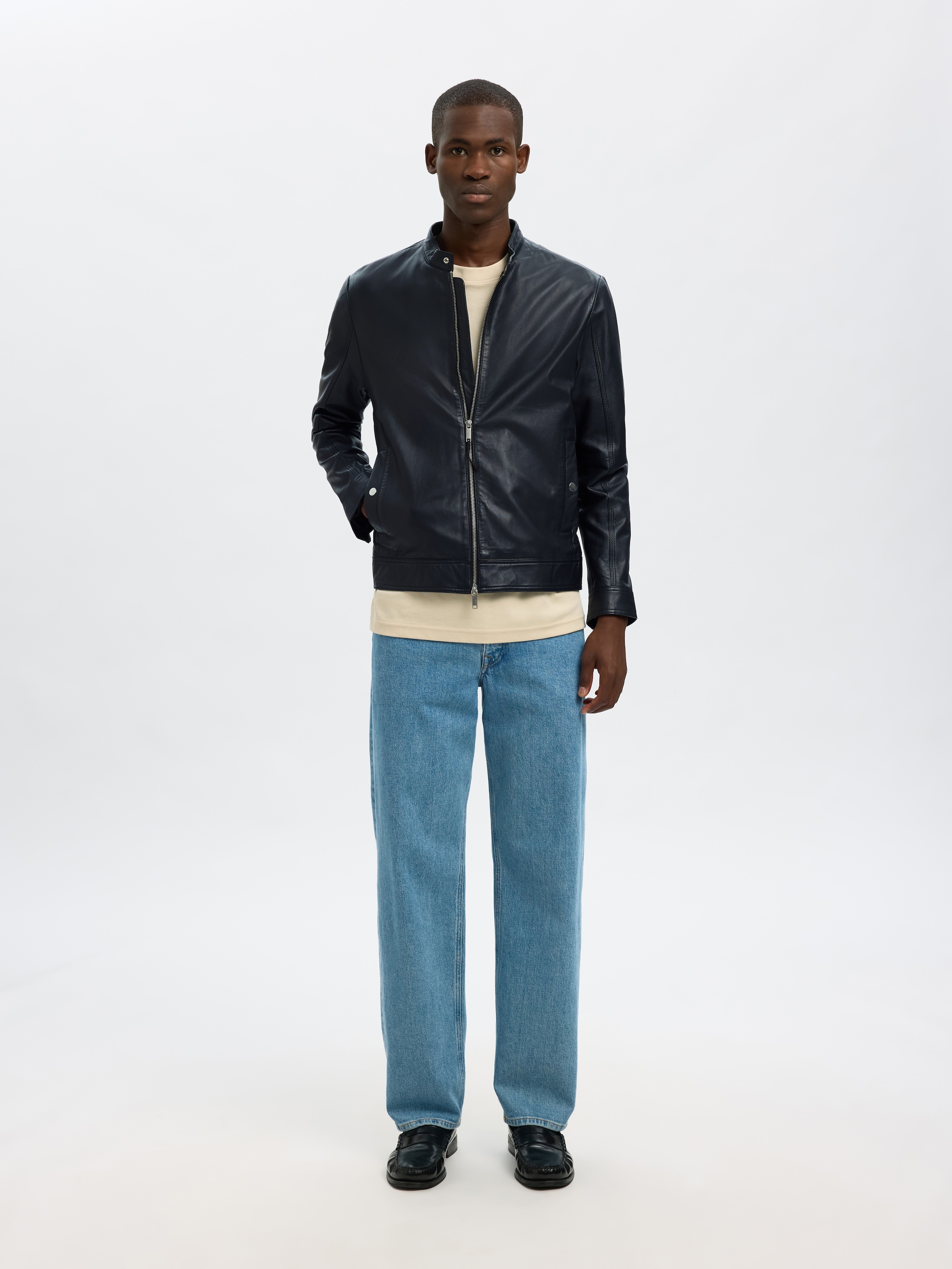 SELECTED Veste en cuir »ARCHIVE CLASSIC LEATHER JKT«