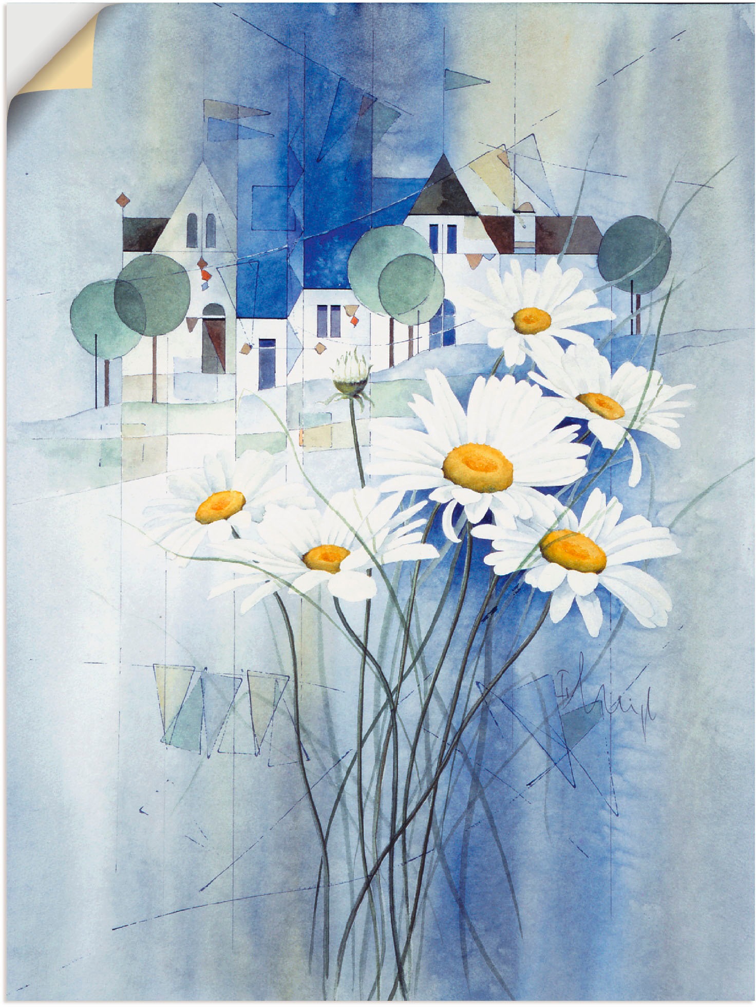 Image of Artland Wandbild »Gartenkräuter I«, Blumen, (1 St.), in vielen Grössen & Produktarten -Leinwandbild, Poster, Wandaufkleber / Wandtattoo auch für Badezimmer geeignet bei Ackermann Versand Schweiz