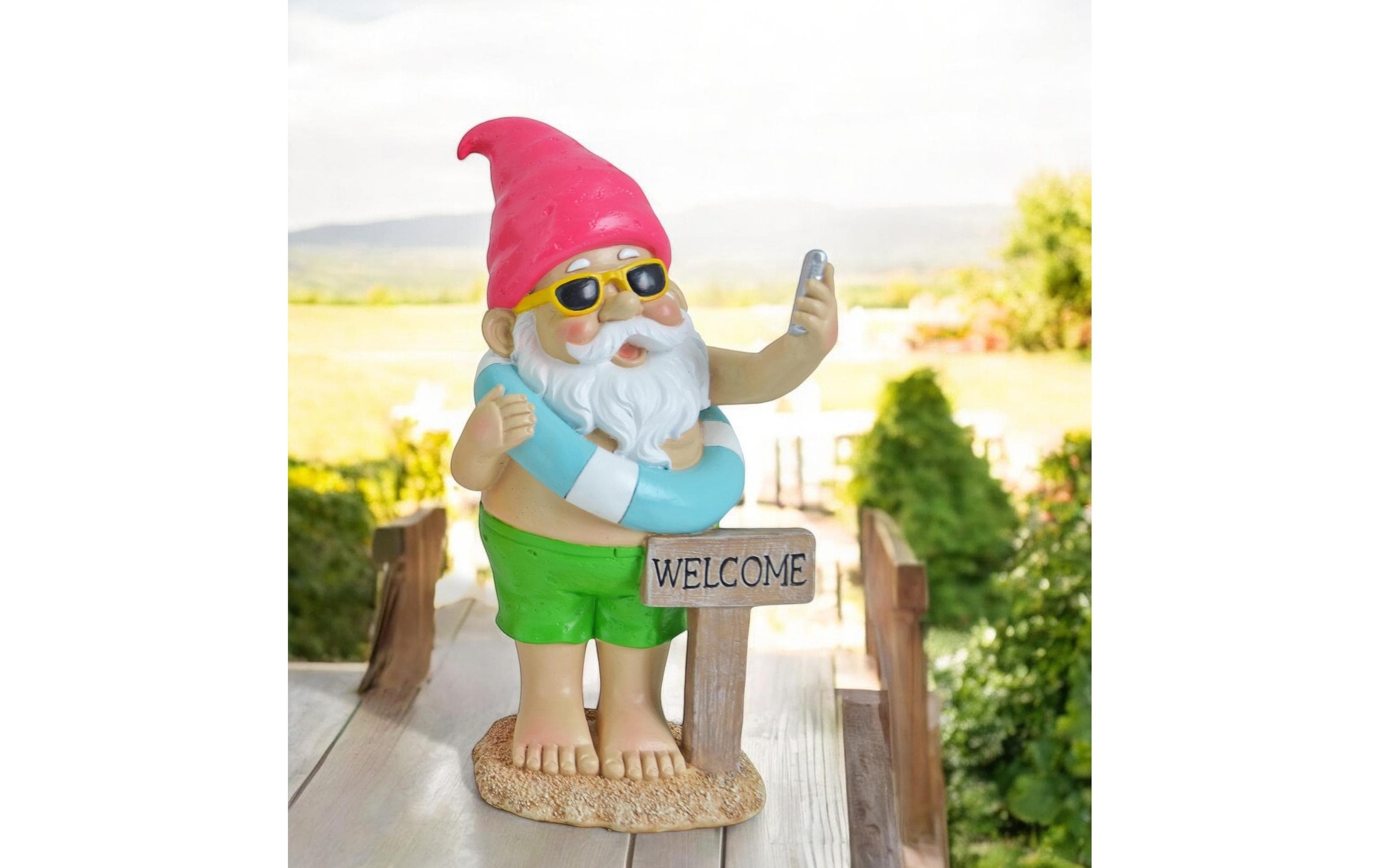 Dekofigur »Dameco Gartenzwerg Beach Welcome«