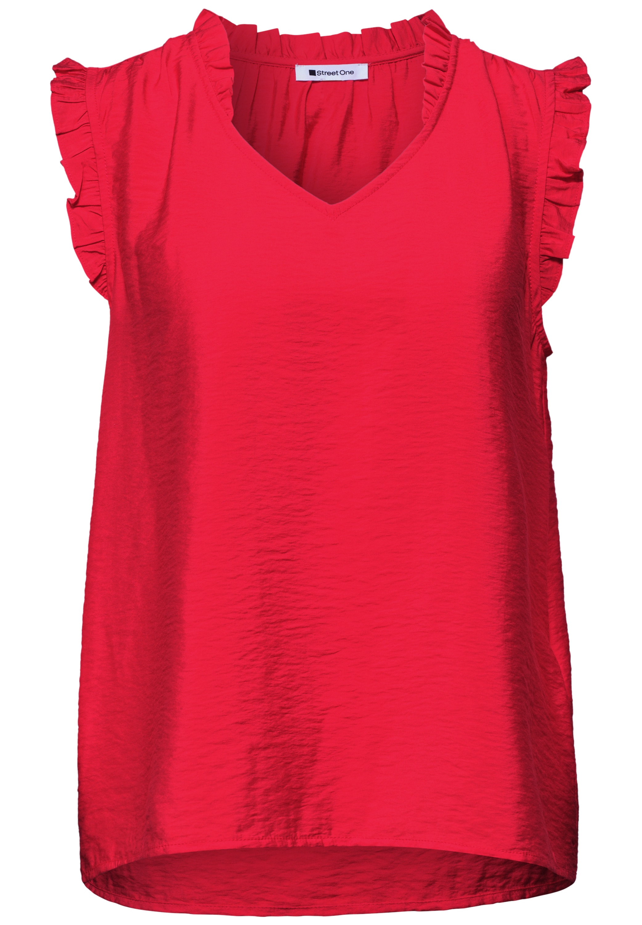 STREET ONE Chemisier à volants Sommertop mit V-Neck und Rüschen