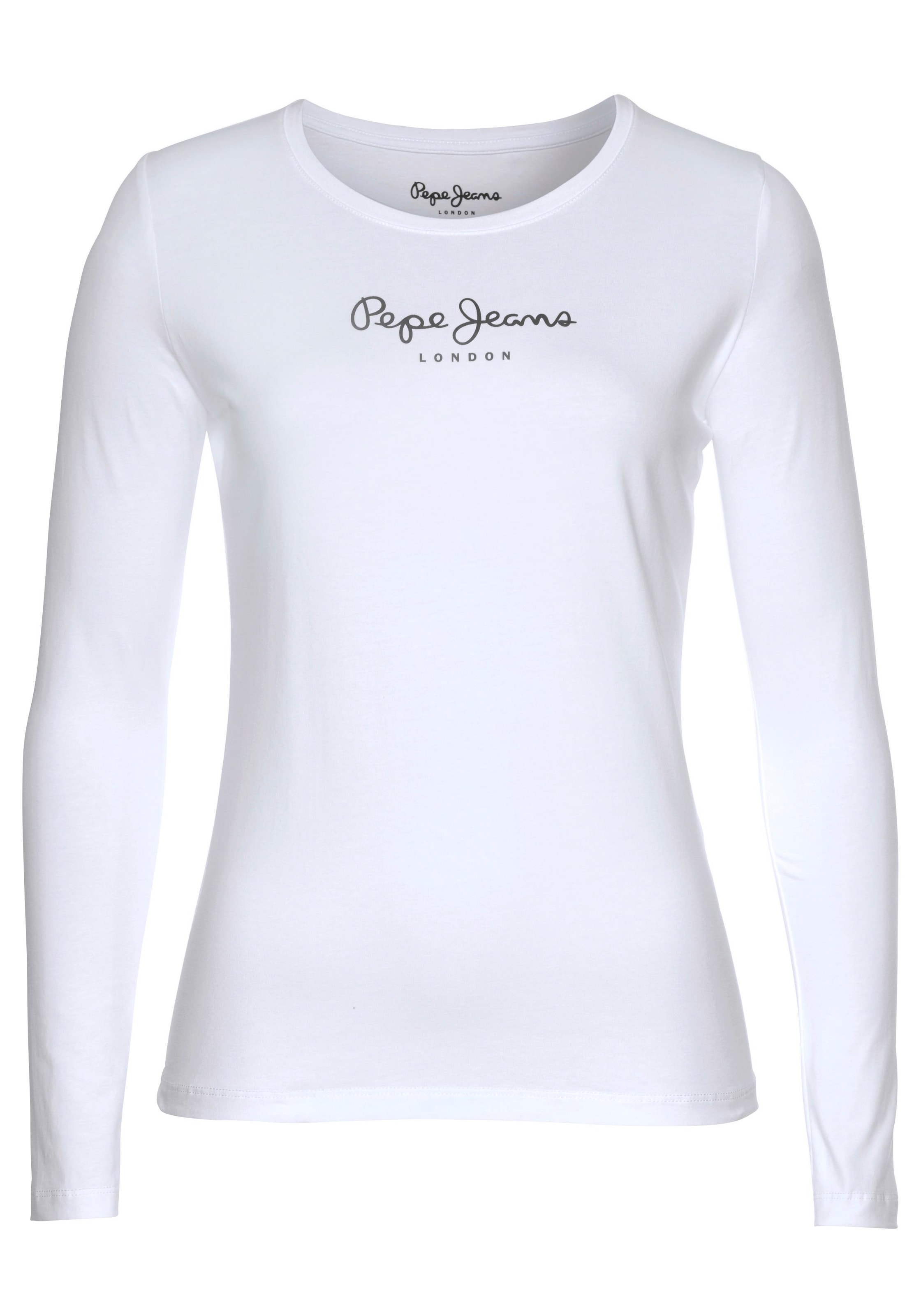 Pepe Jeans Langarmshirt »NEW VIRGINA L/S«, mit Logo-Print