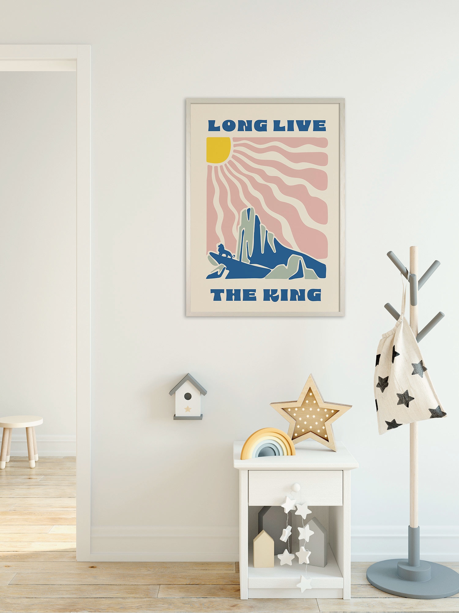 Image of Komar Wandbild "Disney The Lion King Pride Rock" Disney Set, 1 Stk. tlg. 40 x 50 cm (Breite x Höhe) - Kinderzimmer, Dekoration
