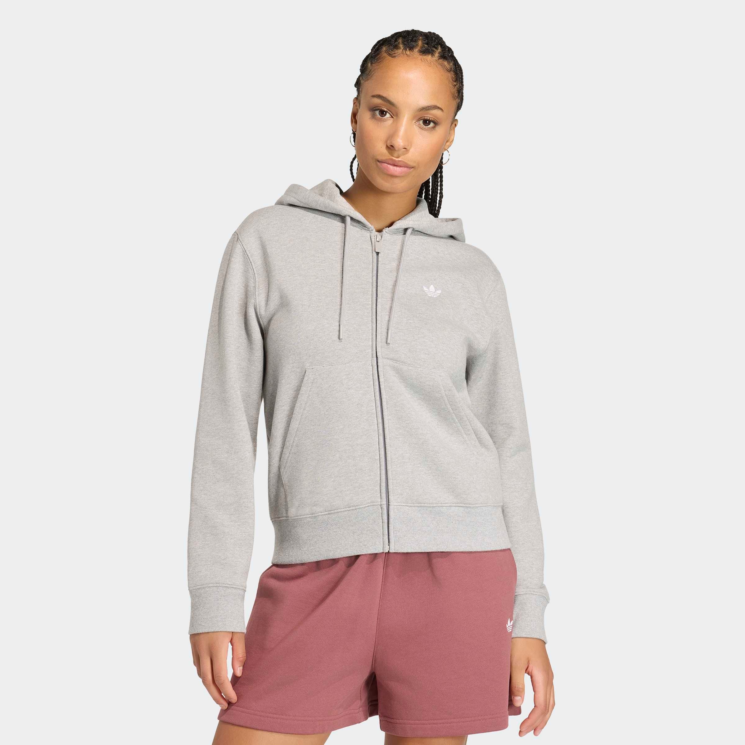 Image of adidas Originals Sweatshirt "ESSENTIALS FLEECE REGULAR FULL ZIP", mit Reissverschluss, in normaler Länge