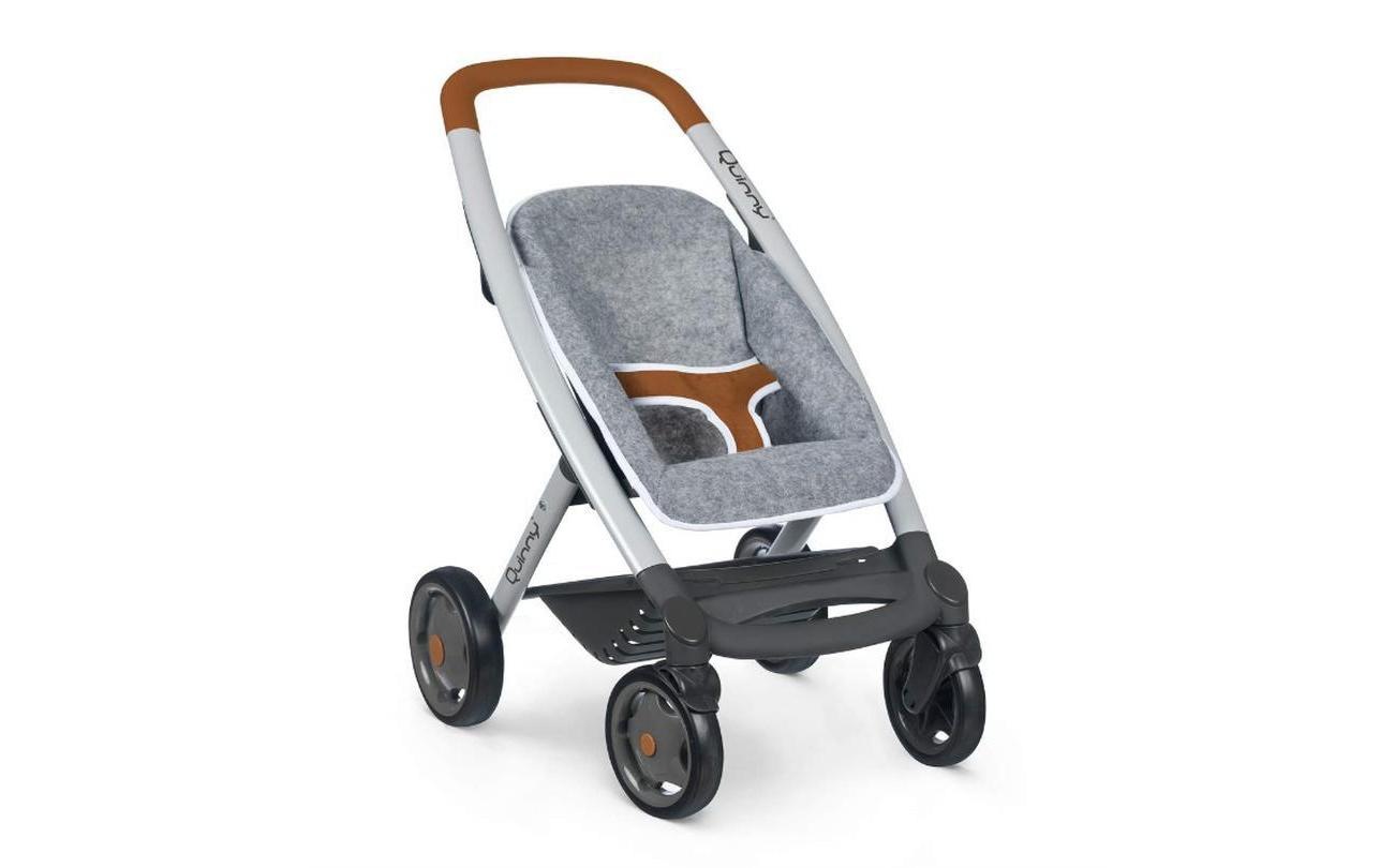 Smoby Puppenwagen »Quinny 3in1 - Grau«, (Ausstattung: Zubehörkorb/-netz, Babywanne)