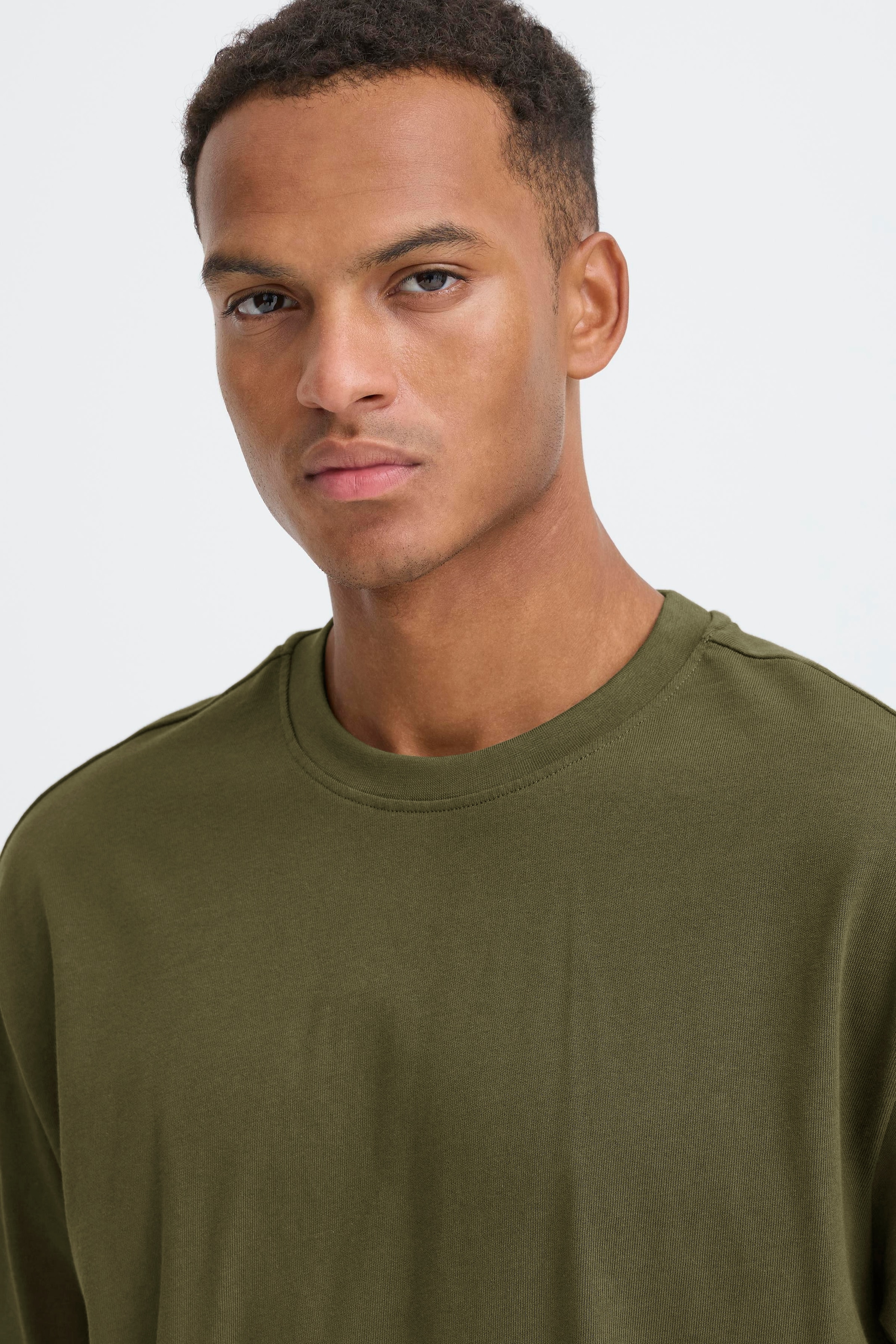 Blend Rundhalsshirt »BHFISHER OVERSIZE TEE« Baumwolle, relaxed fit