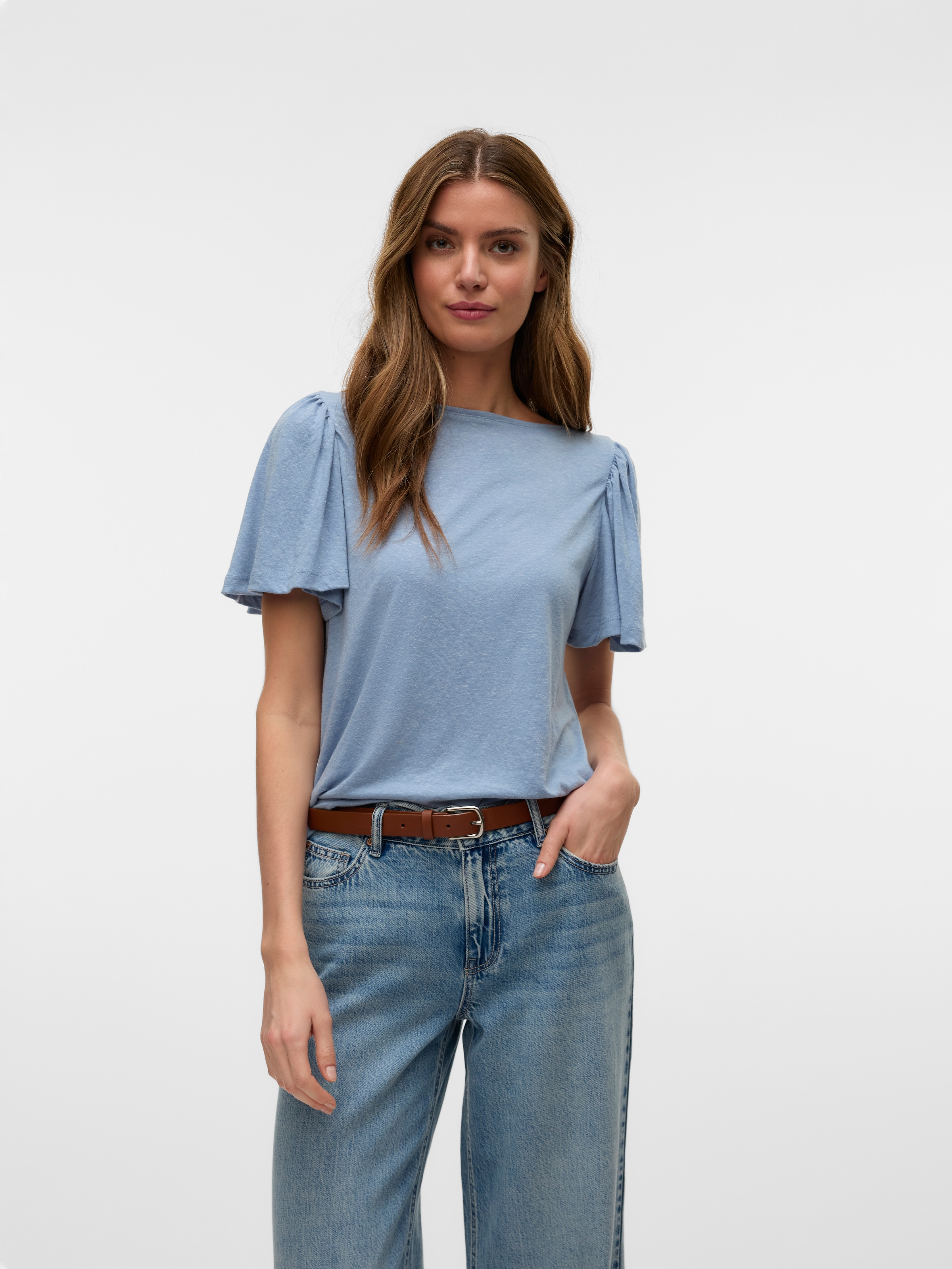 Vero Moda Kurzarmshirt »VMPALOMA ONELLA SS BOATNECK TOP VMA NOOS«