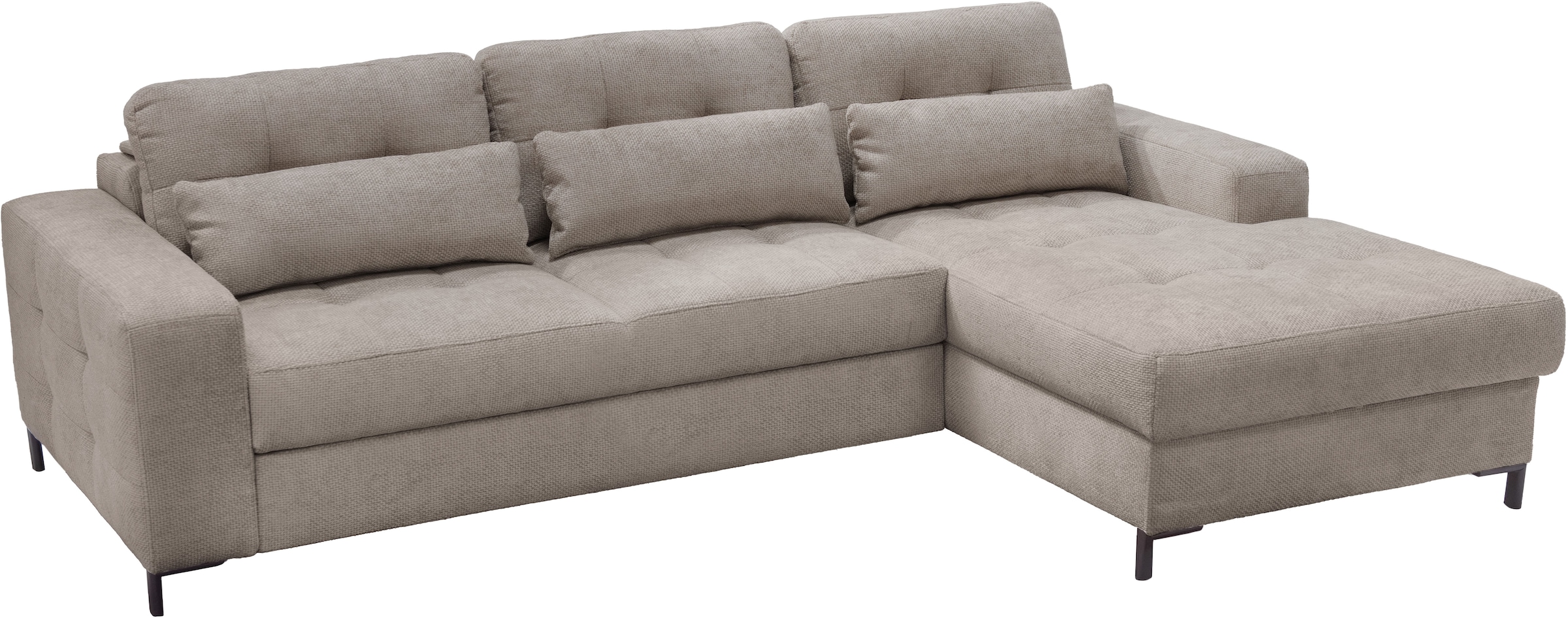 exxpo - sofa fashion Canapé d'angle »Bonito, mit Rücken- und Sitztiefenverstellung, inkl. Bett & Bettkasten« Réglage de la profondeur d’assise, réglage en hauteur