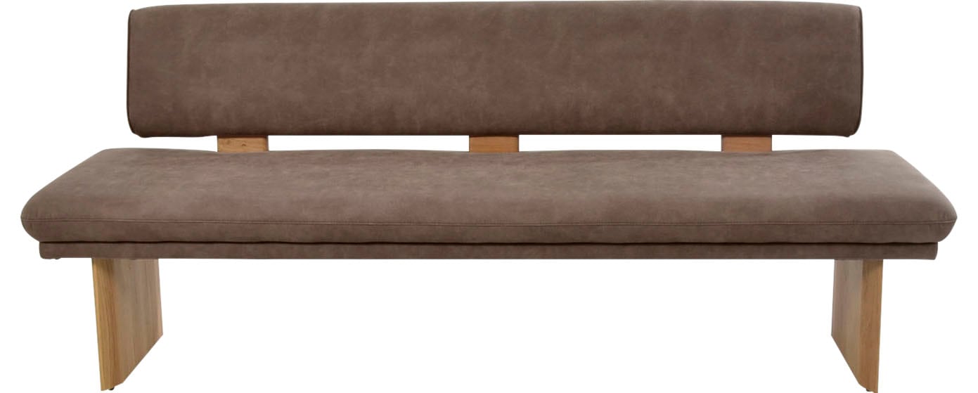 K+W Komfort & Wohnen Essbank »Longbeach Polsterbank« 1 Stk. tlg. Spitzkissenoptik im Sitz, wahlweise in der Breite 204cm oder 224cm