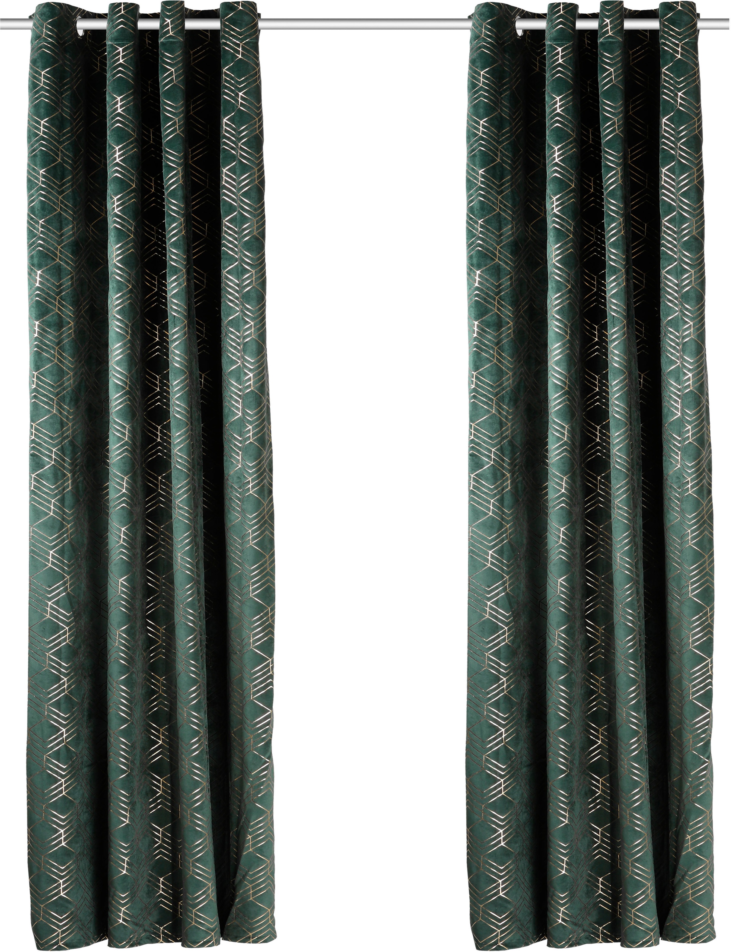 my home Vorhang »Velvet Foil«, (2 St.), Samt