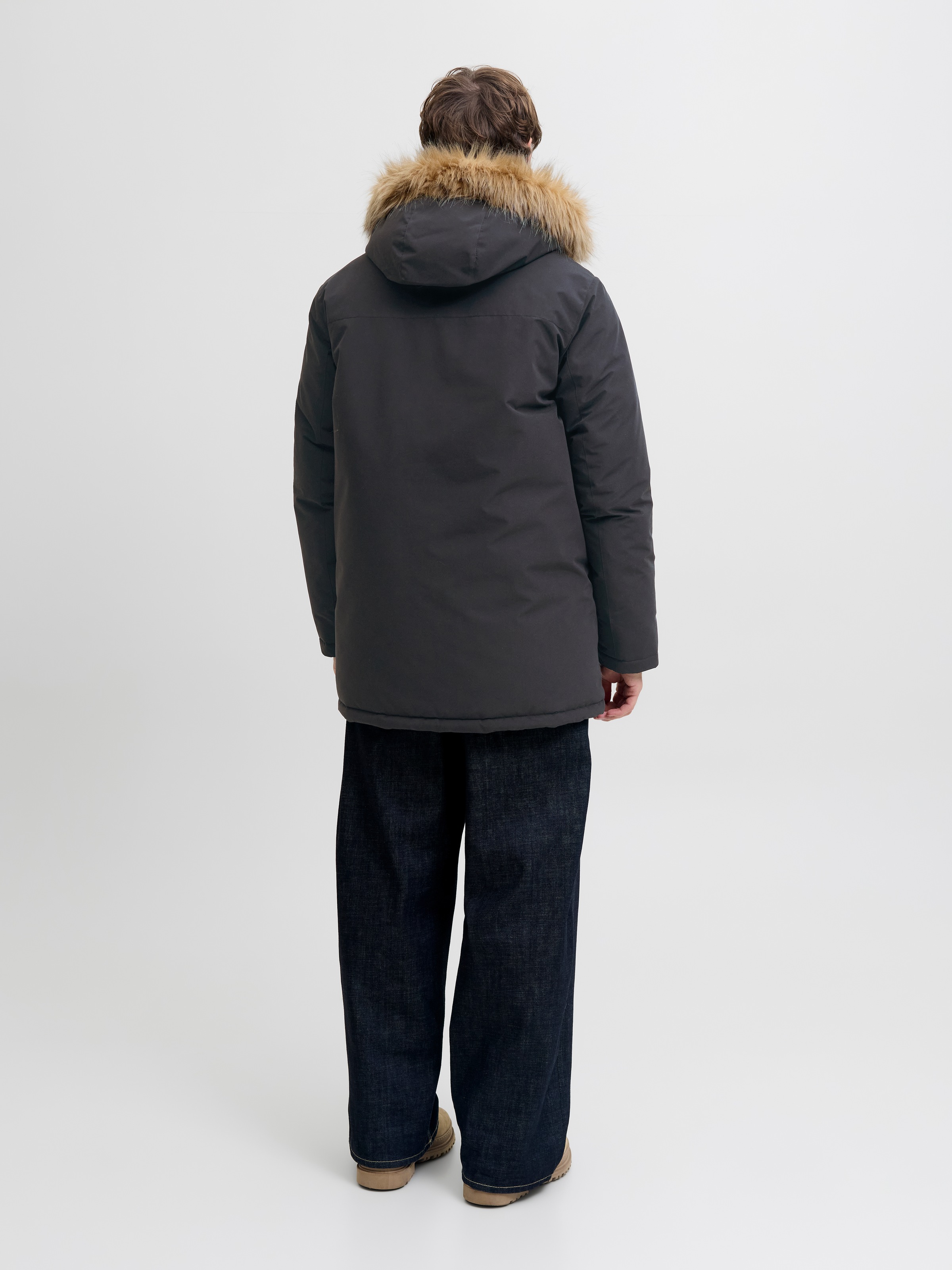 Jack & Jones Parka »JJCAMP FAUX FUR PARKA BF« mit Kapuze