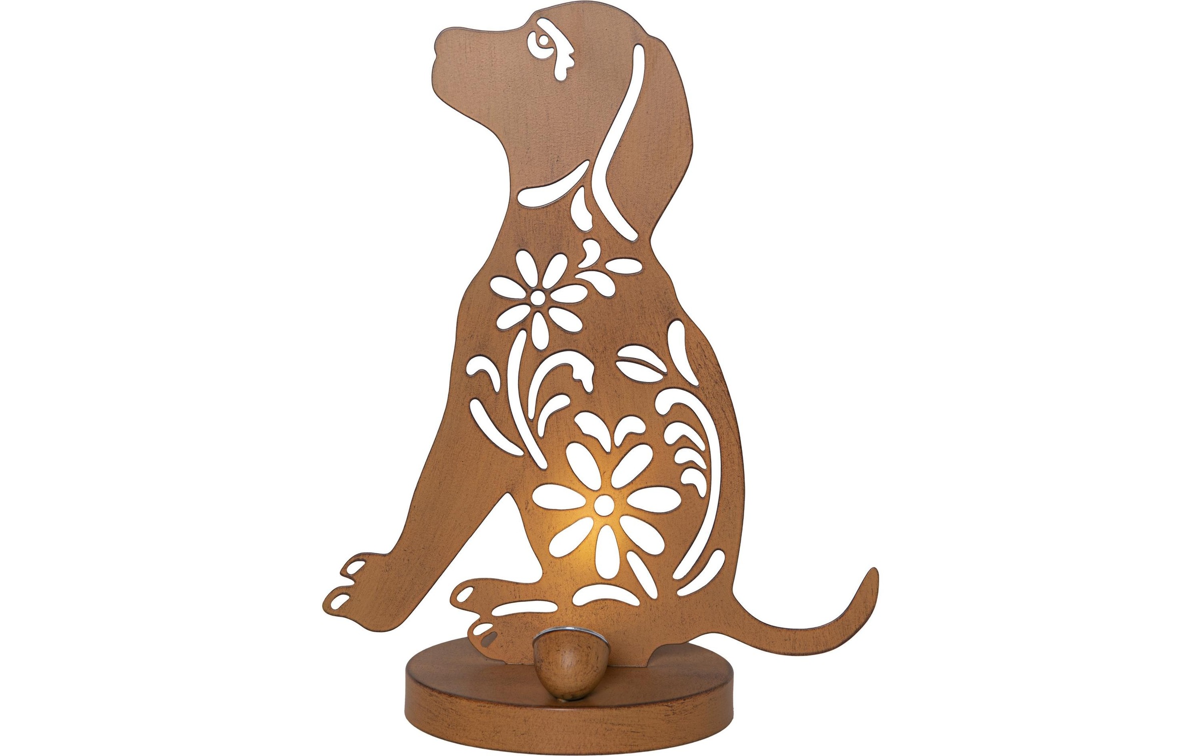 Image of Gartenleuchte "Solar Decoration Oxidog Indoor, Outdoor, Warmweiss, Rost" LED-Modul warmweiss