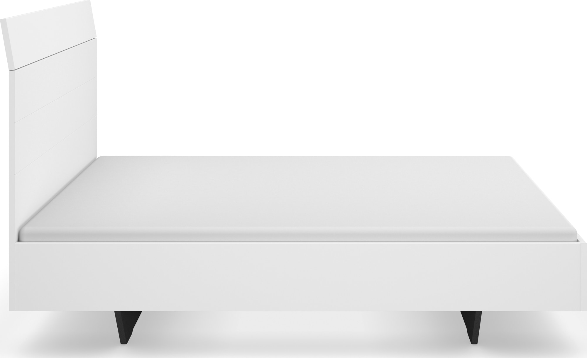 GOODproduct Futonbett »Schlafzimmermöbel Schlafzimmer Einzelbett Doppelbett Holzbett KOLUNA« Liegefläche 180x200 cm, Bettseitenhöhe 41 cm,  mit hohem Kopfteil in Lattenoptik zum Anlehnen MADE IN GERMANY