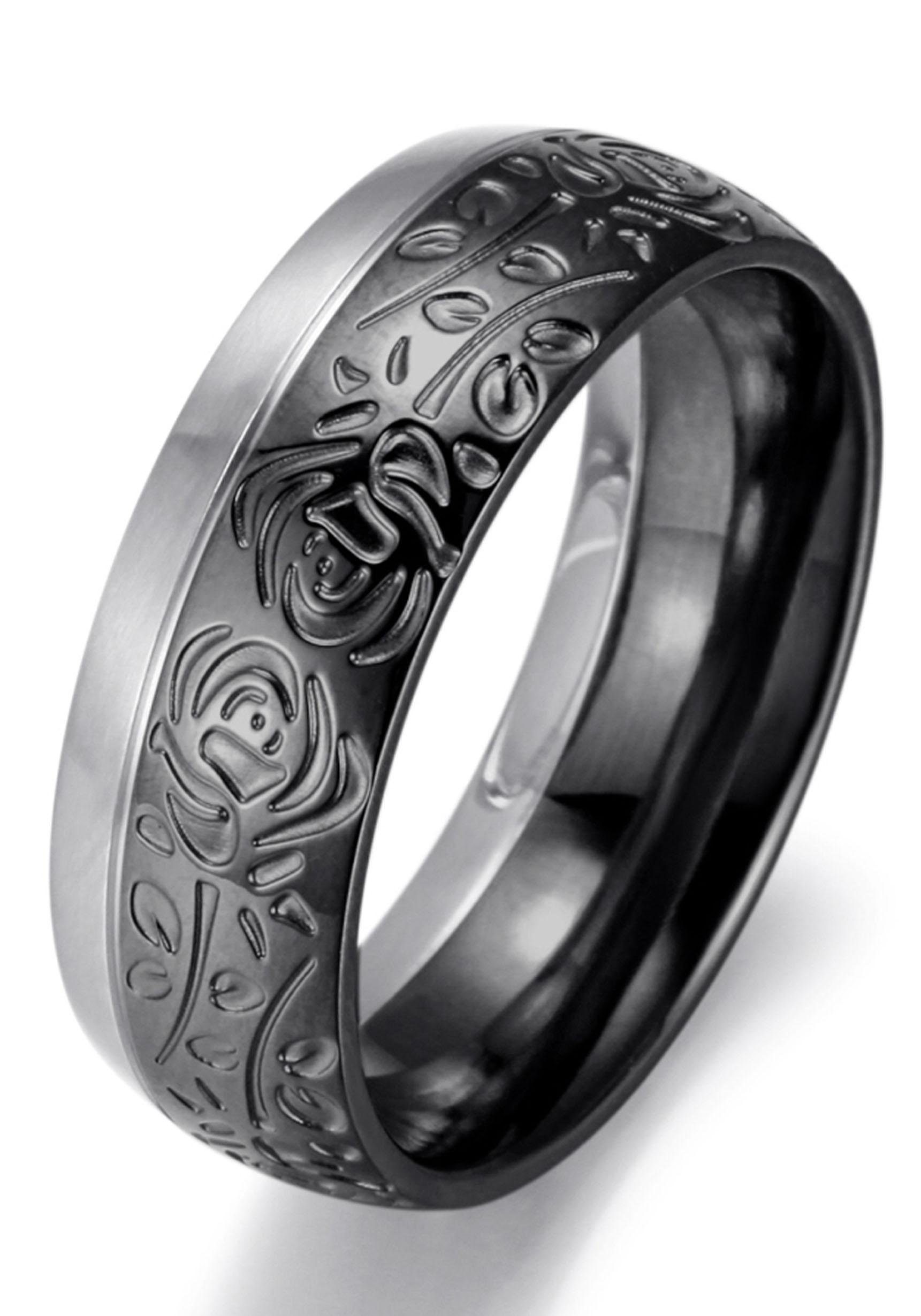 Firetti Trauring "Schmuck Geschenk "LIEBE" bicolor, ca. 8,00 mm breit"