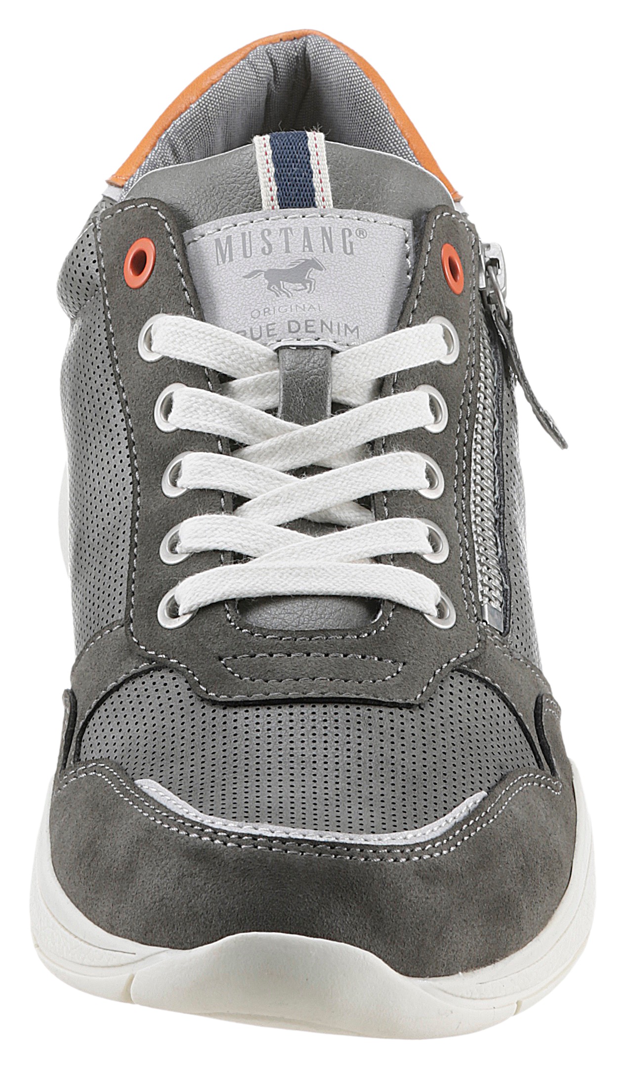 Mustang Shoes Sneaker, mit seitlichem Reissverschluss, Freizeitschuh, Halbschuh, Schnürschuh