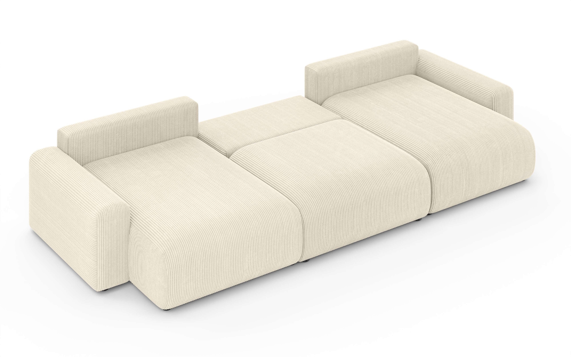 Home affaire Wohnlandschaft »LAKESIDE mit Bettfunktion und Bettkasten, Masse B/T/H: 332,5/142/84 cm« U‑Form mit vielen Kissen und Wellenunterfederung