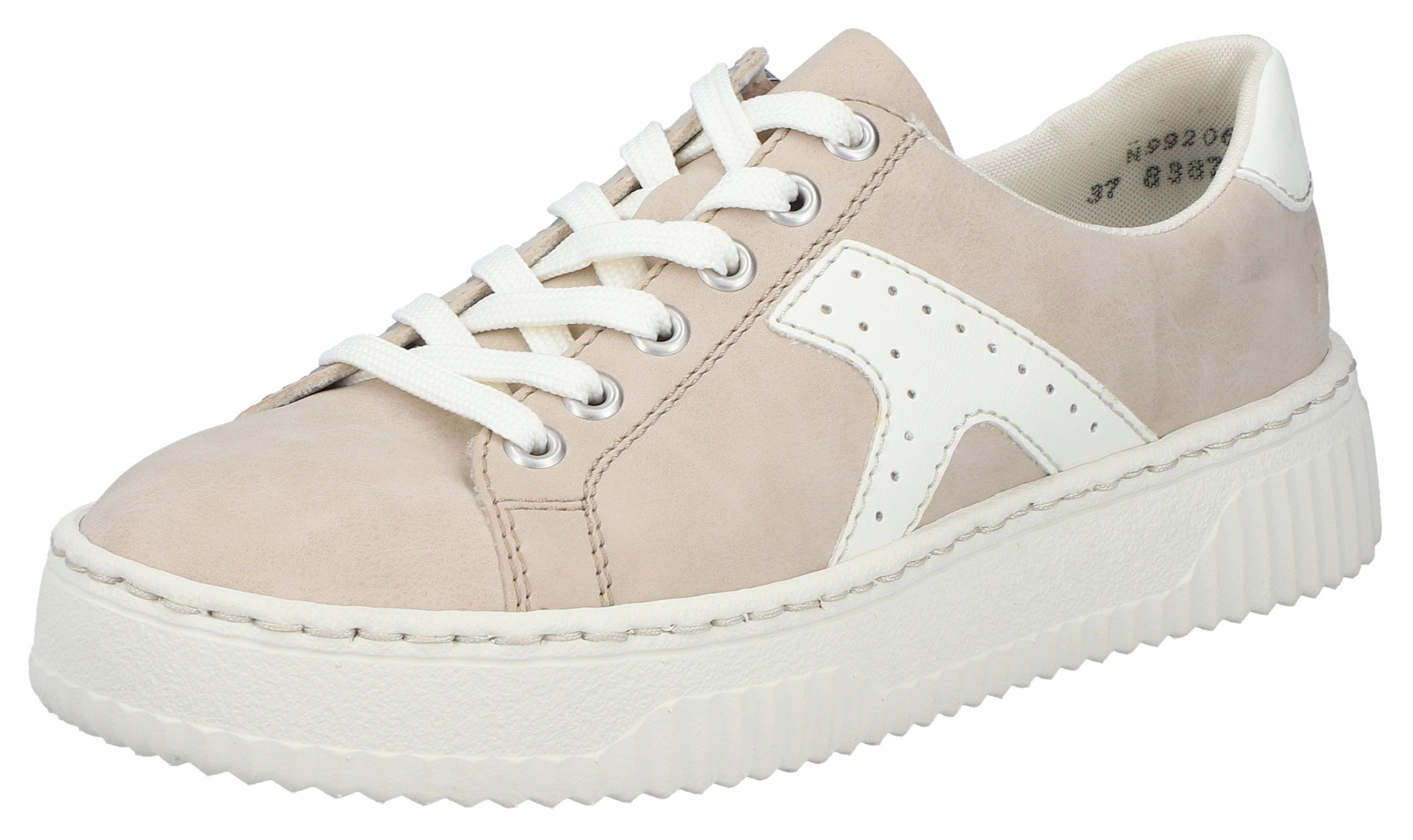 Rieker Baskets à plateforme  chaussure à lacets, chaussure basse, sneaker décontracté avec semelle plateforme mode